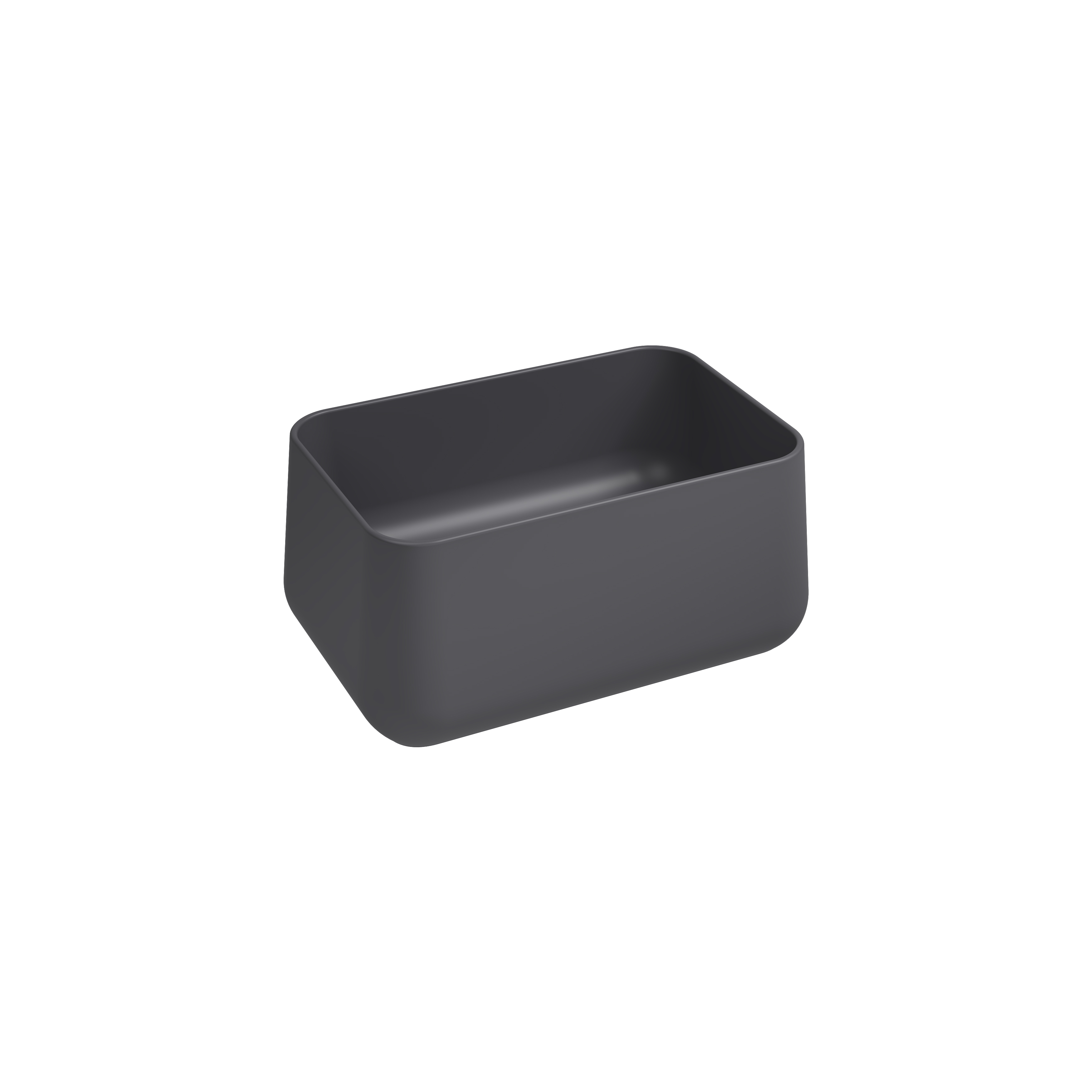 Allegro Tezgah Üstü Monoblok Lavabo 60 cm Antrasit