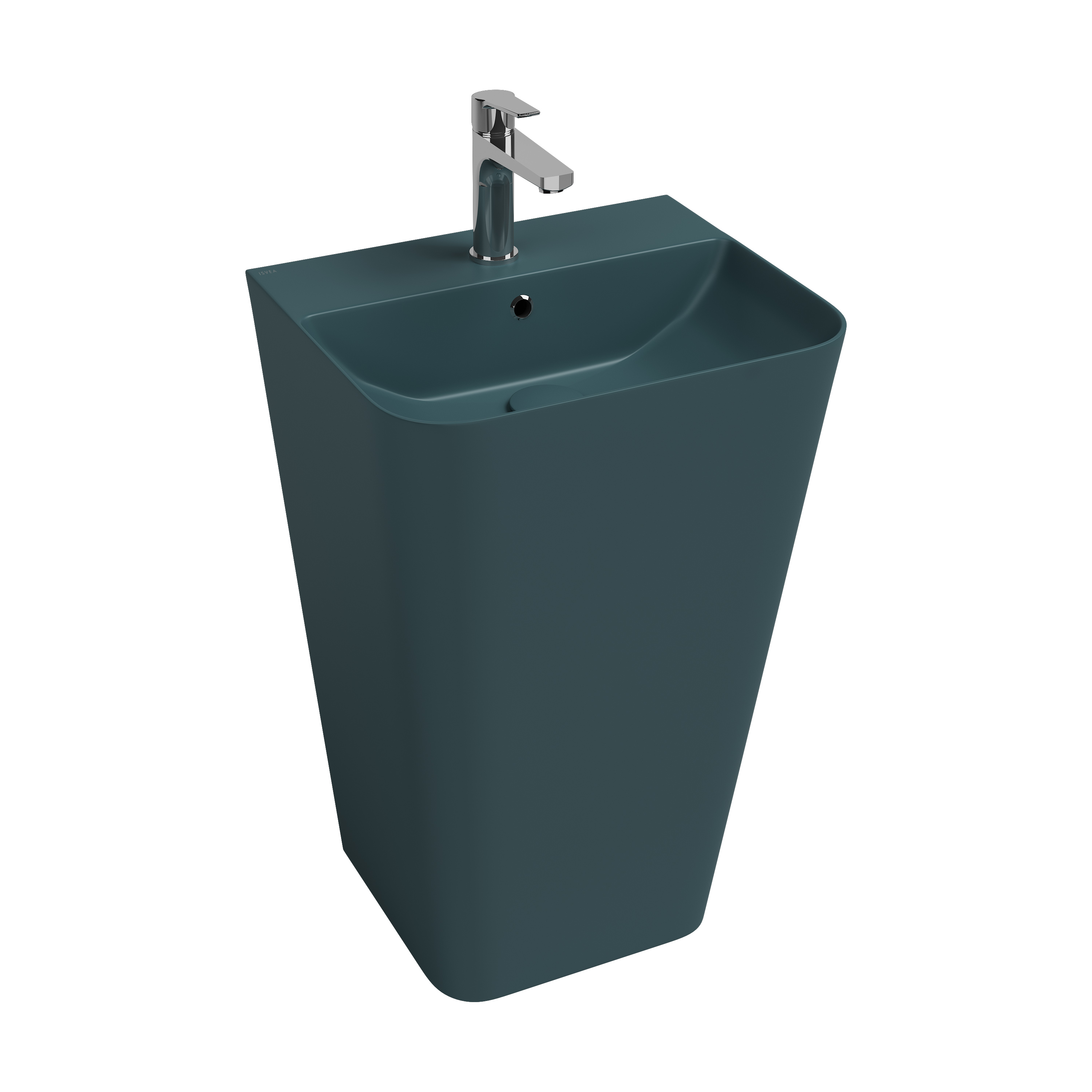 Sott'Aqua Monoblock Washbasin 50 cm Petrol Green