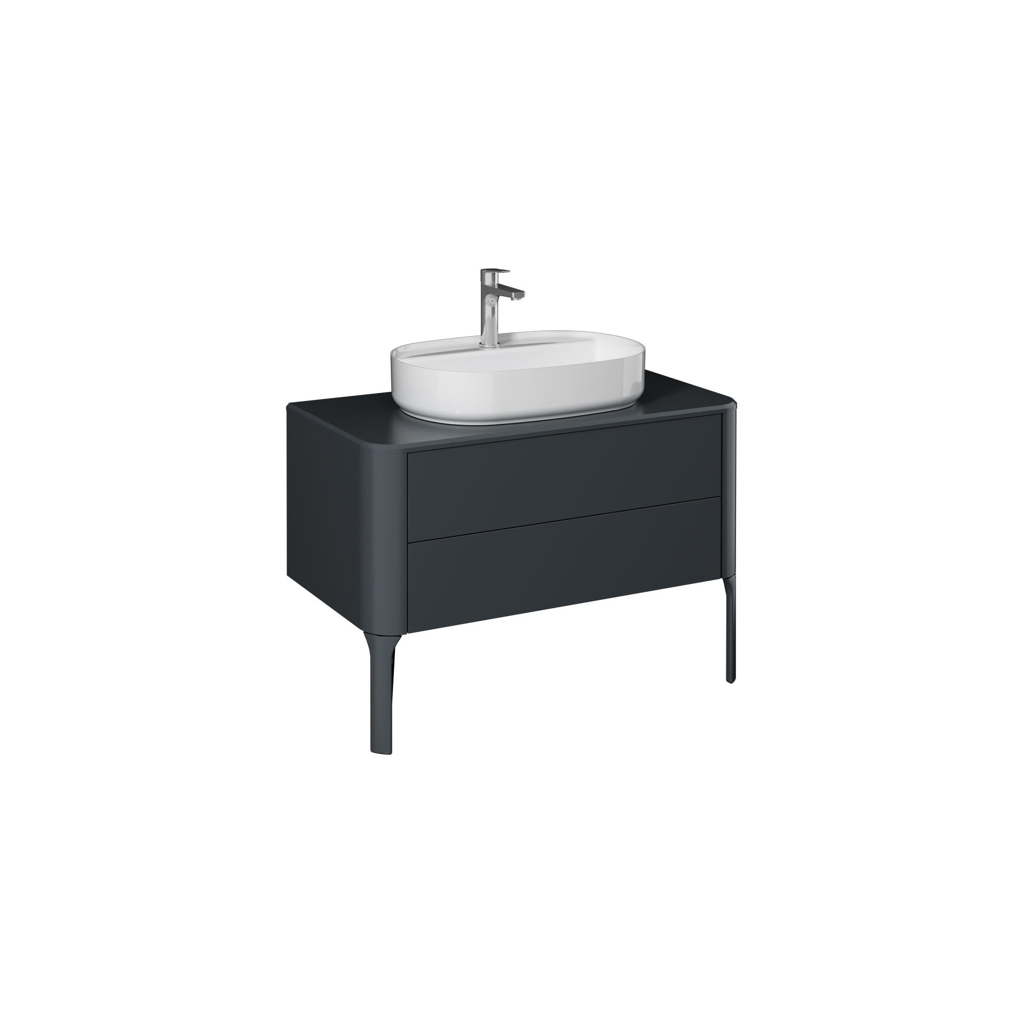 Sogno 100 cm Lavabo Dolabı (10NF65060 dahil) Antrasit