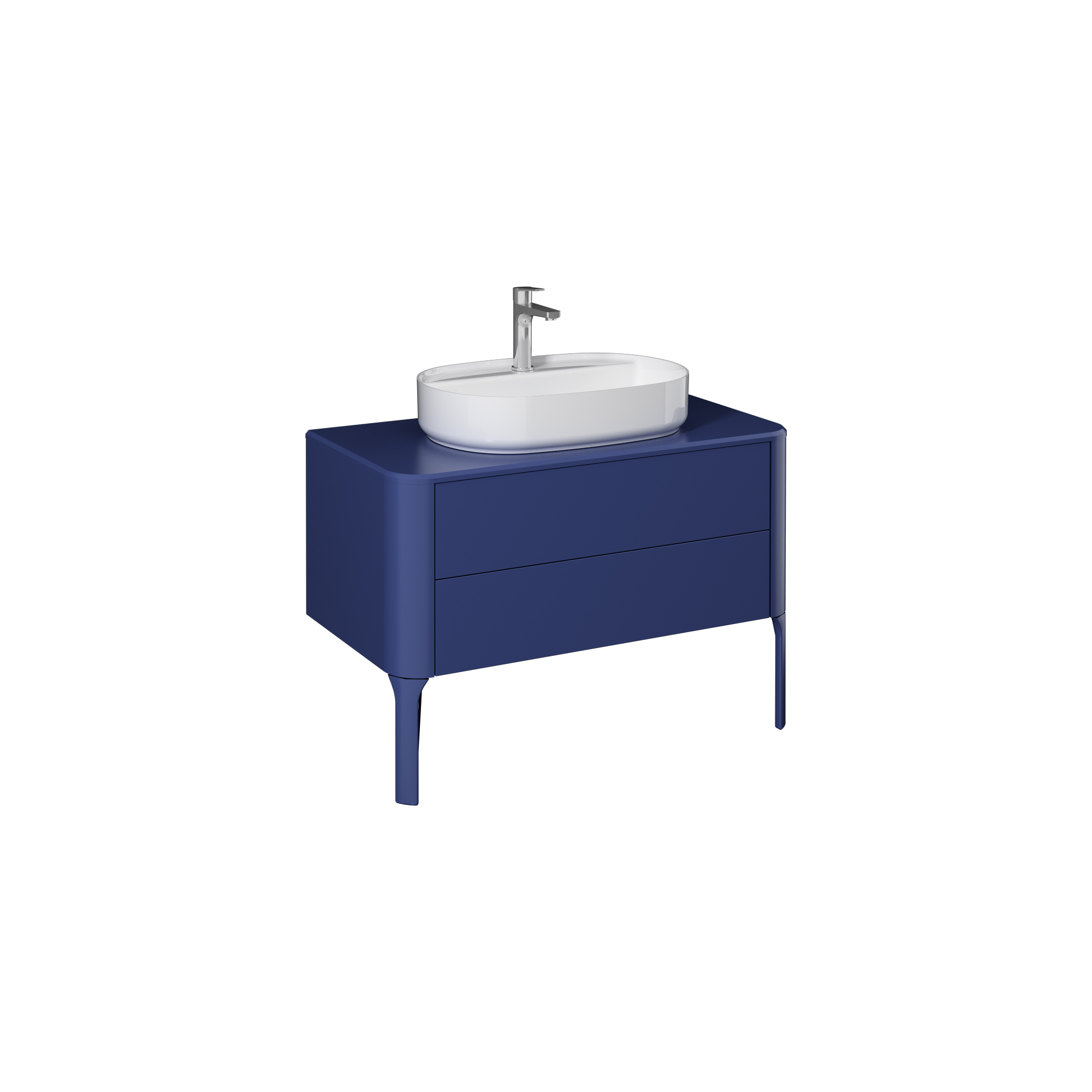 Sogno Washbasin Cabinet, Night Blue 100 cm