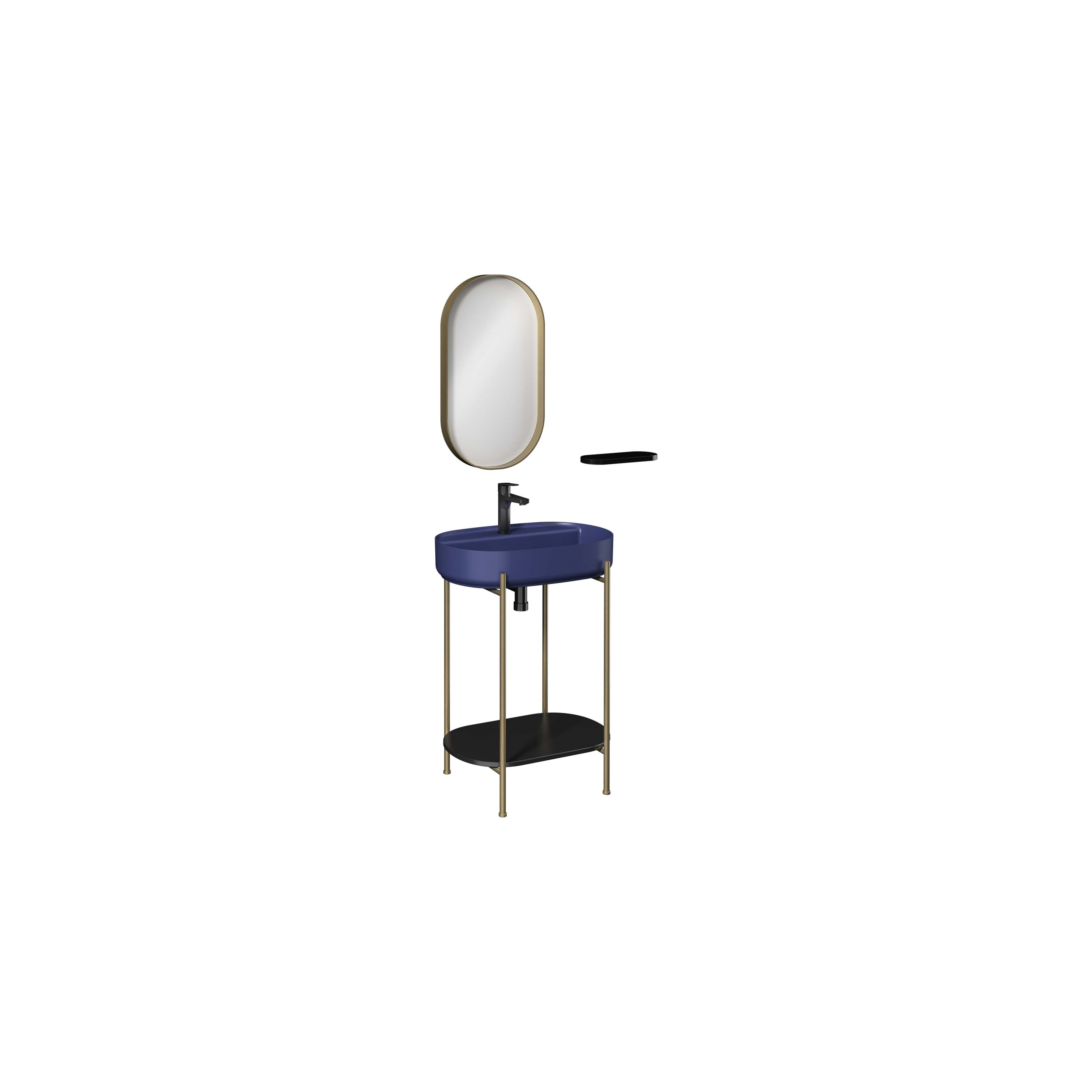 PUNO ART Metal Profile Sink Unit  60 cm