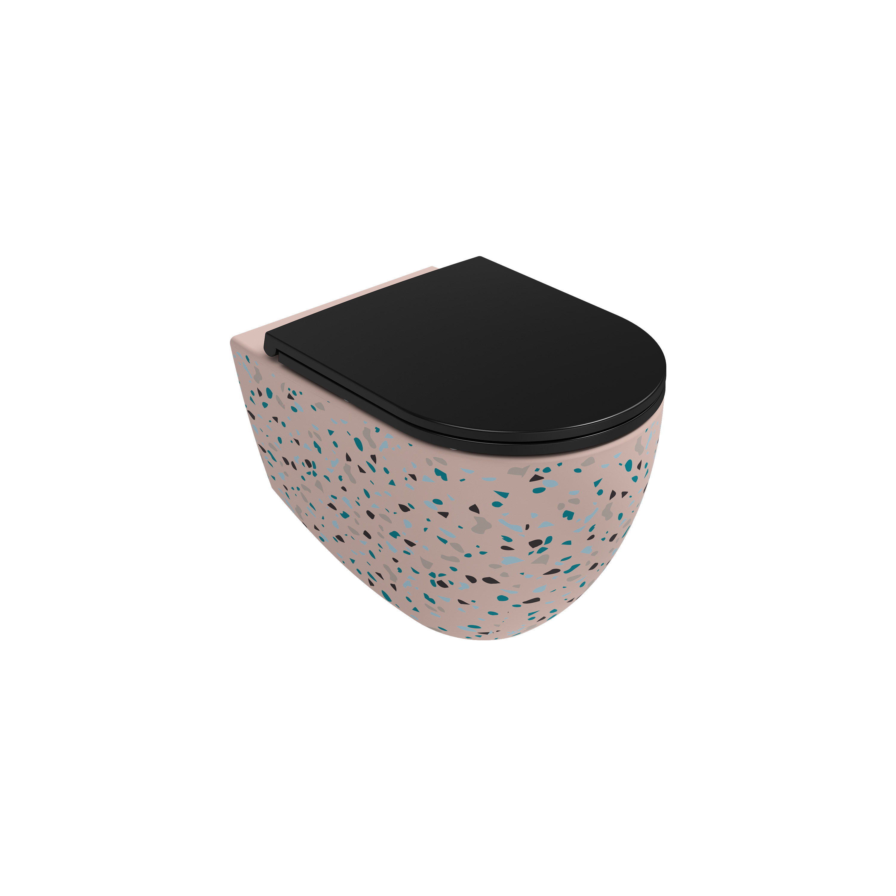 Infinity Tezgah Üstü Lavabo 60 cm Terrazzo Fildişi