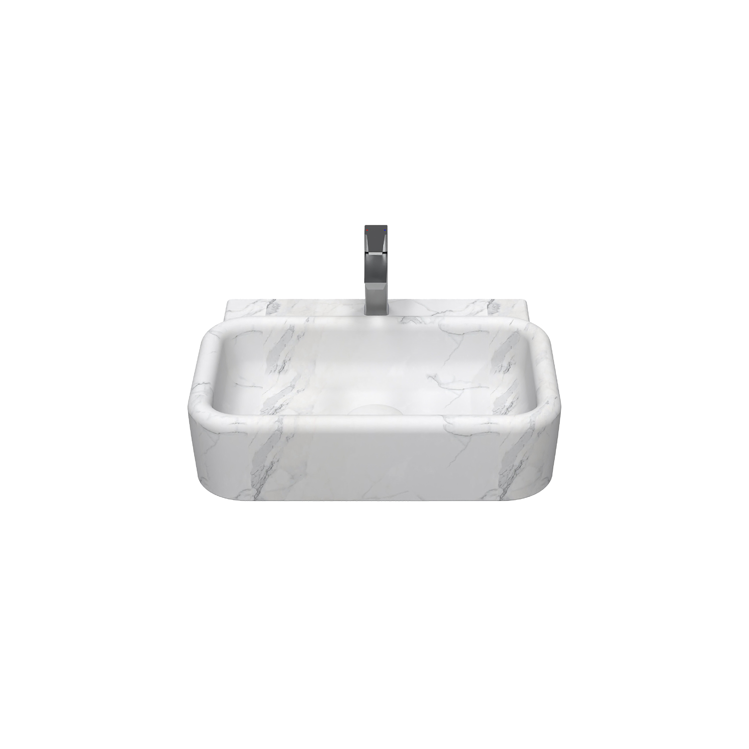 Infinity Terrazo Desenli Tezgah Üstü Lavabo 36 cm