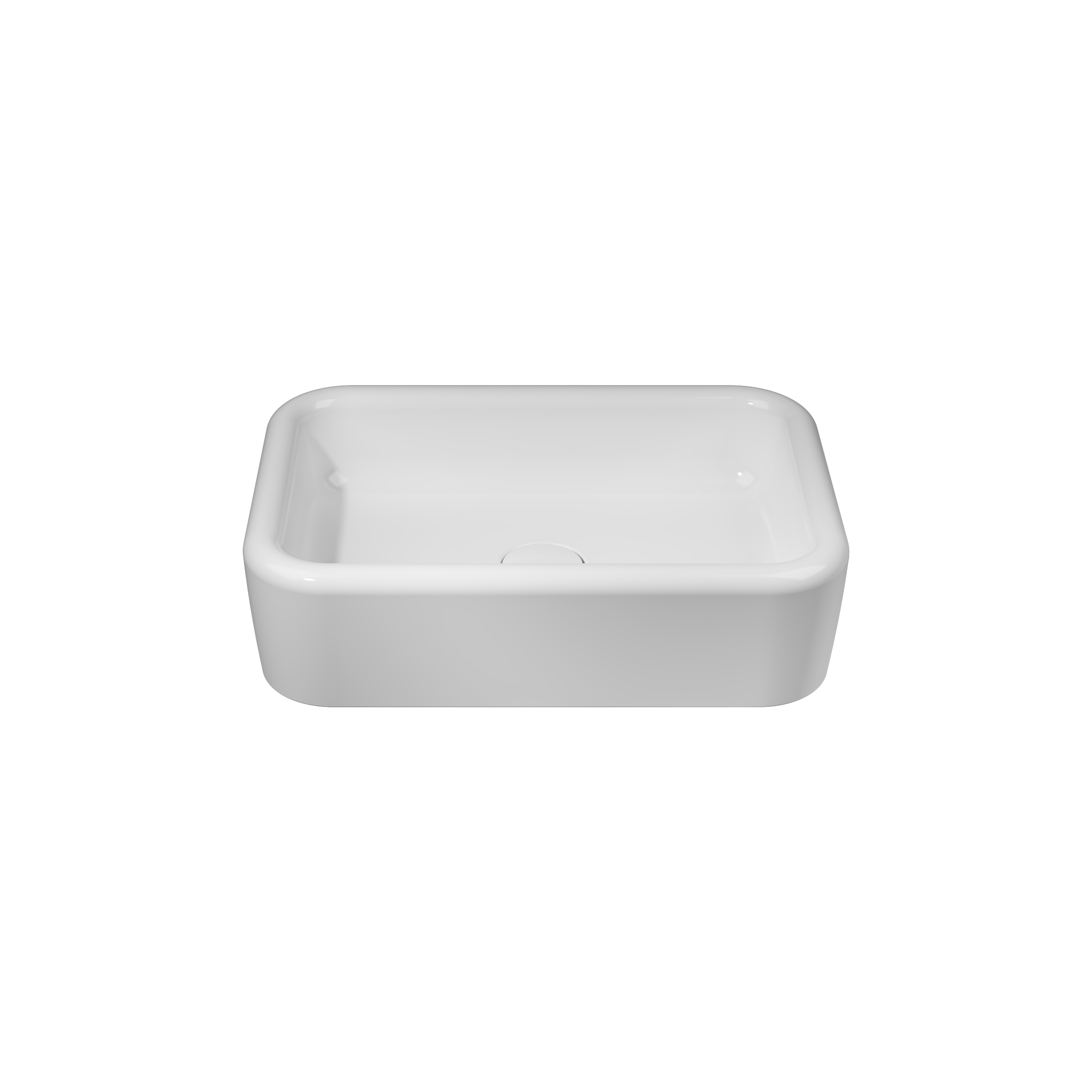 Curvo Tezgah Üstü Lavabo 60 cm - Beyaz
