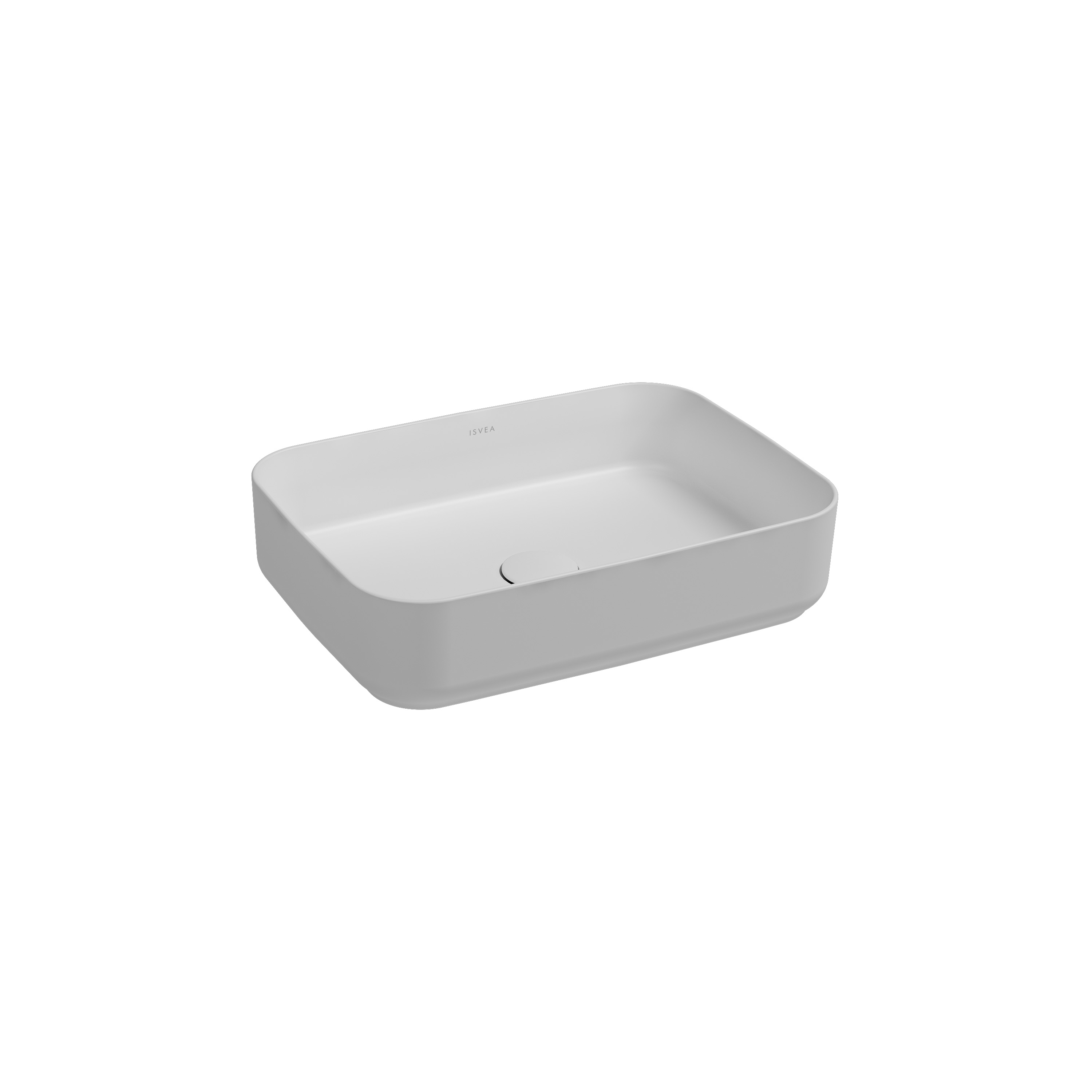 Infinity Countertop Washbasin 50 cm Matte White
