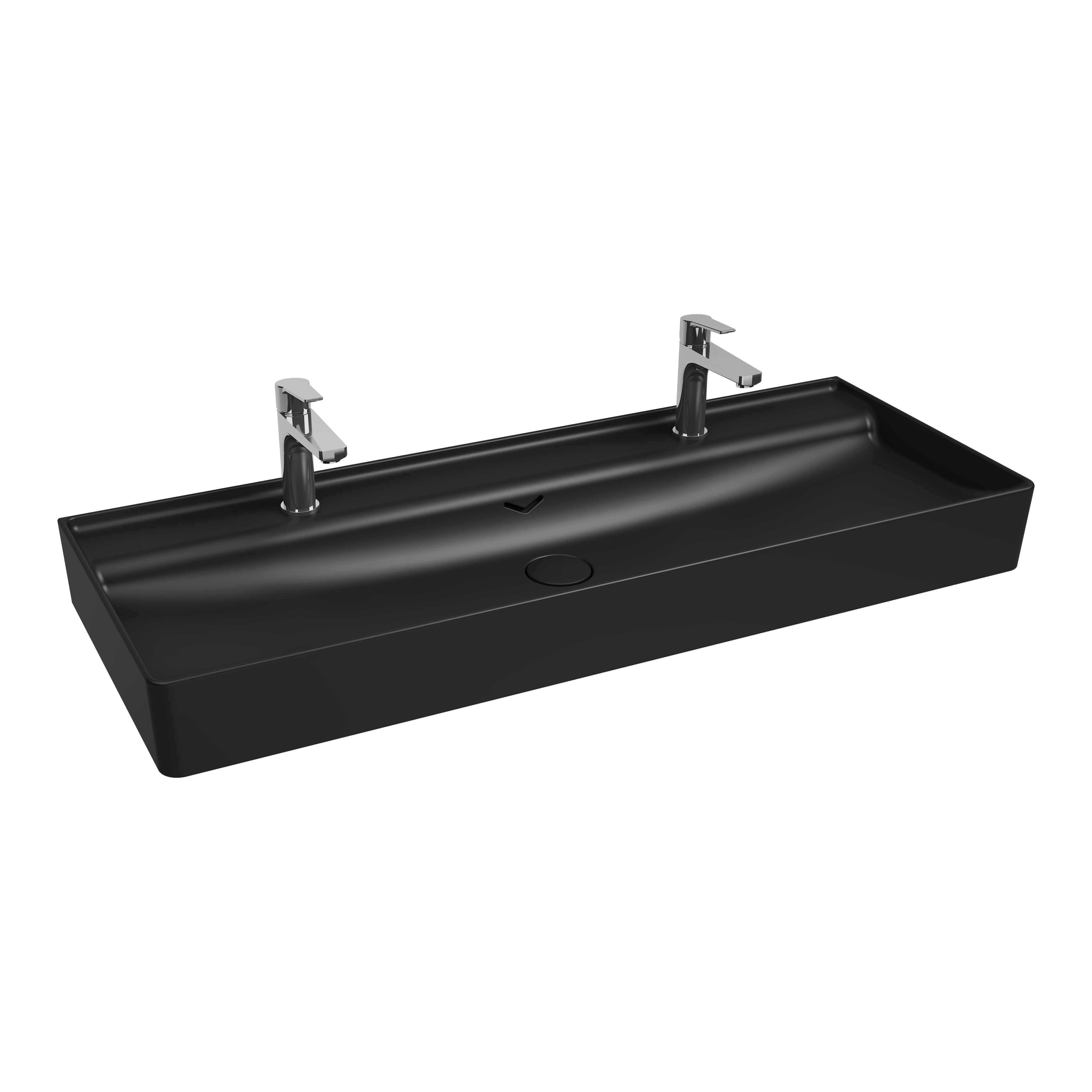 Vea Tezgah Üstü Lavabo 121 cm Siyah