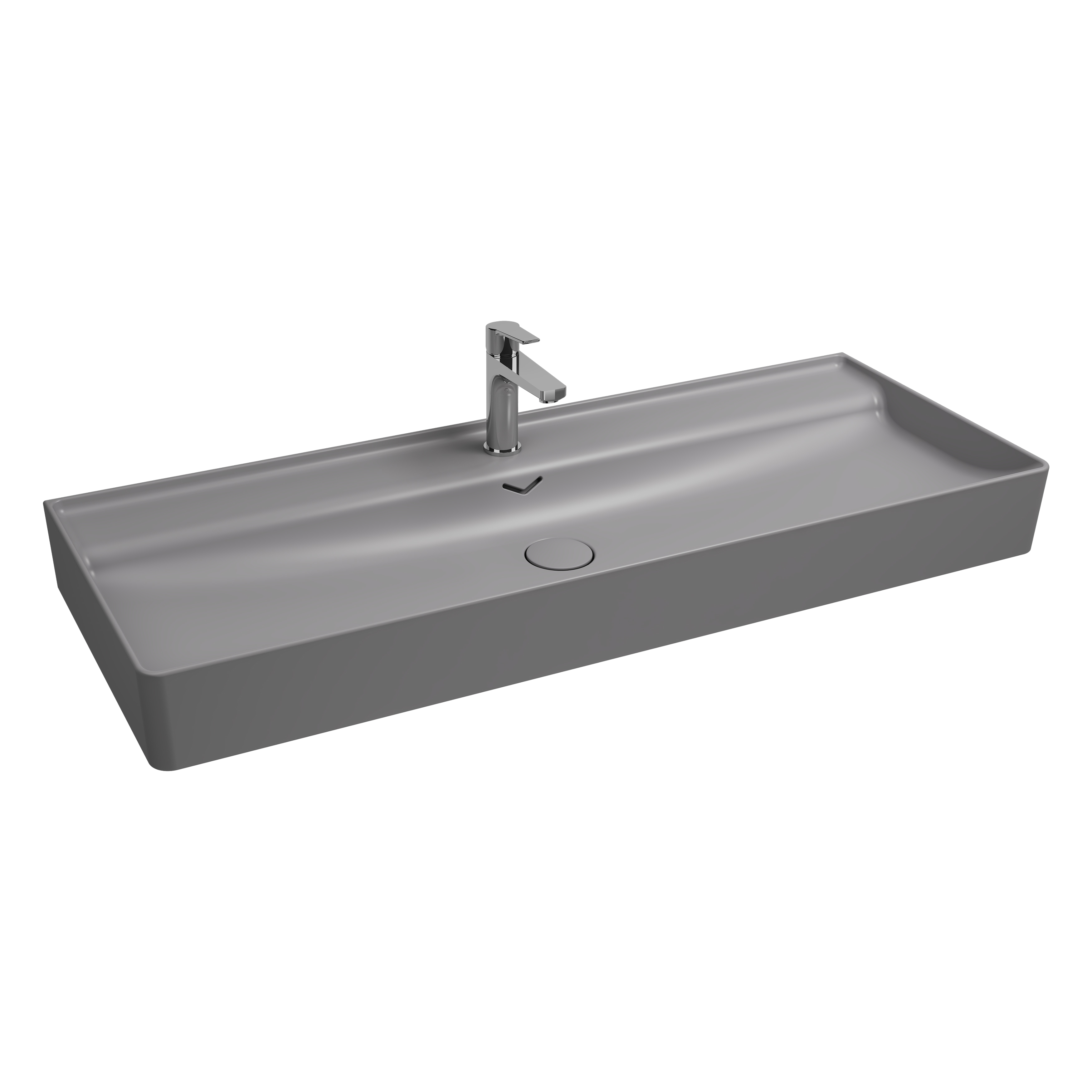 Allegro Tezgah Üstü Monoblok Lavabo 60 cm Terracotta