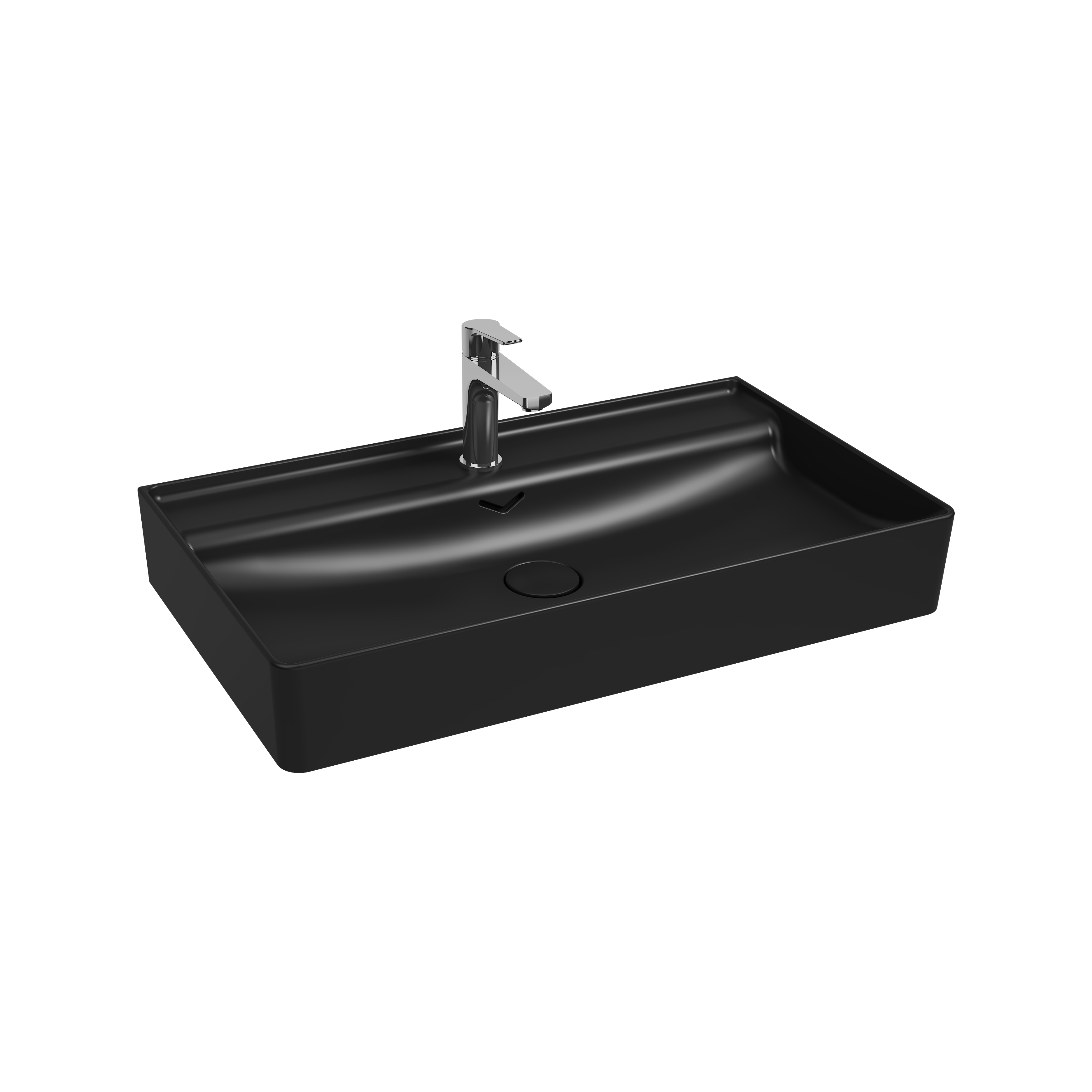 Vea Tezgah Üstü Lavabo 121 cm Taş Gri