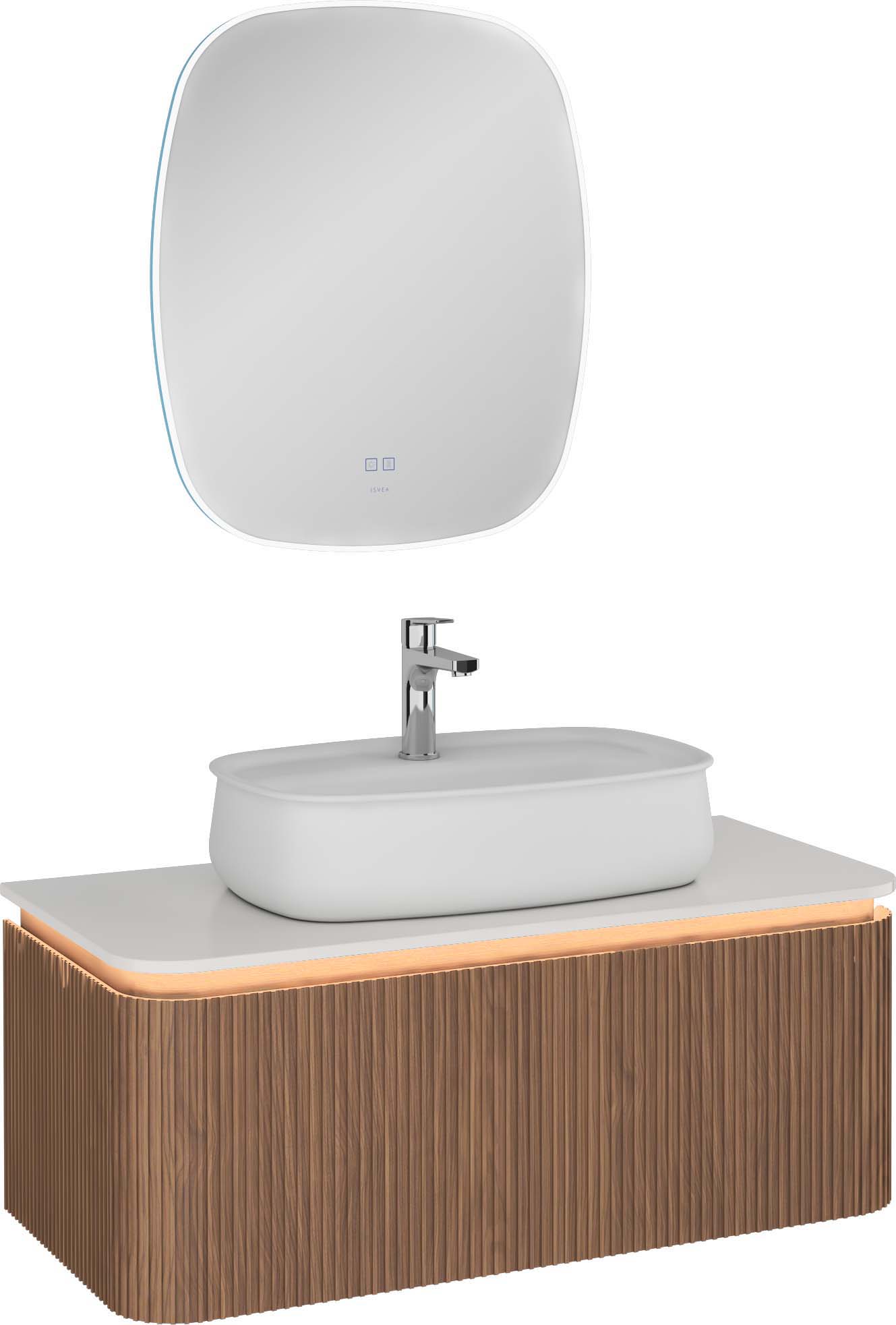 FLUIDO Washbasin Unit, 100 cm