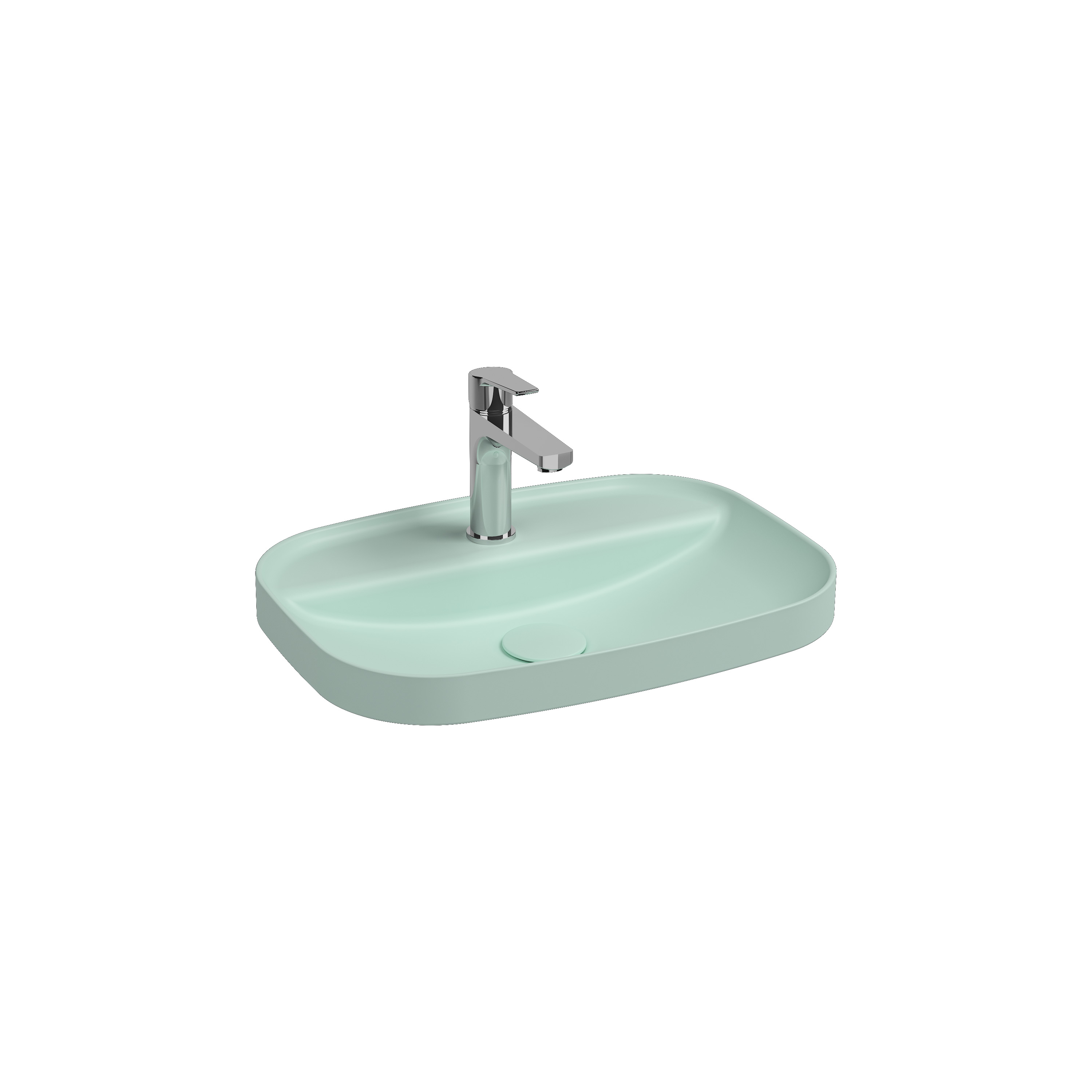Sott'Aqua Monoblock Washbasin 50 cm Matte White