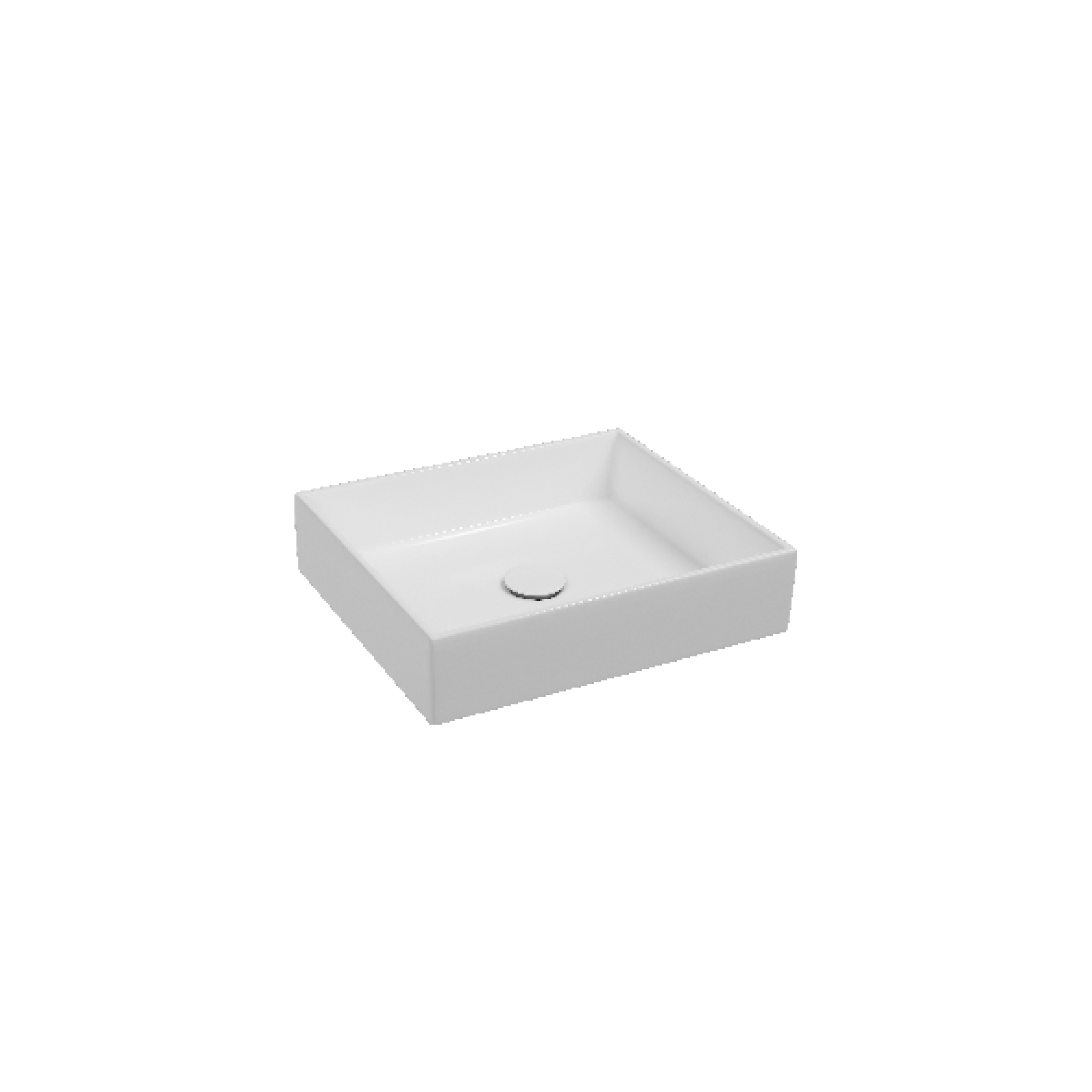 Purita Countertop Washbasin 50 cm Without Tap Hole