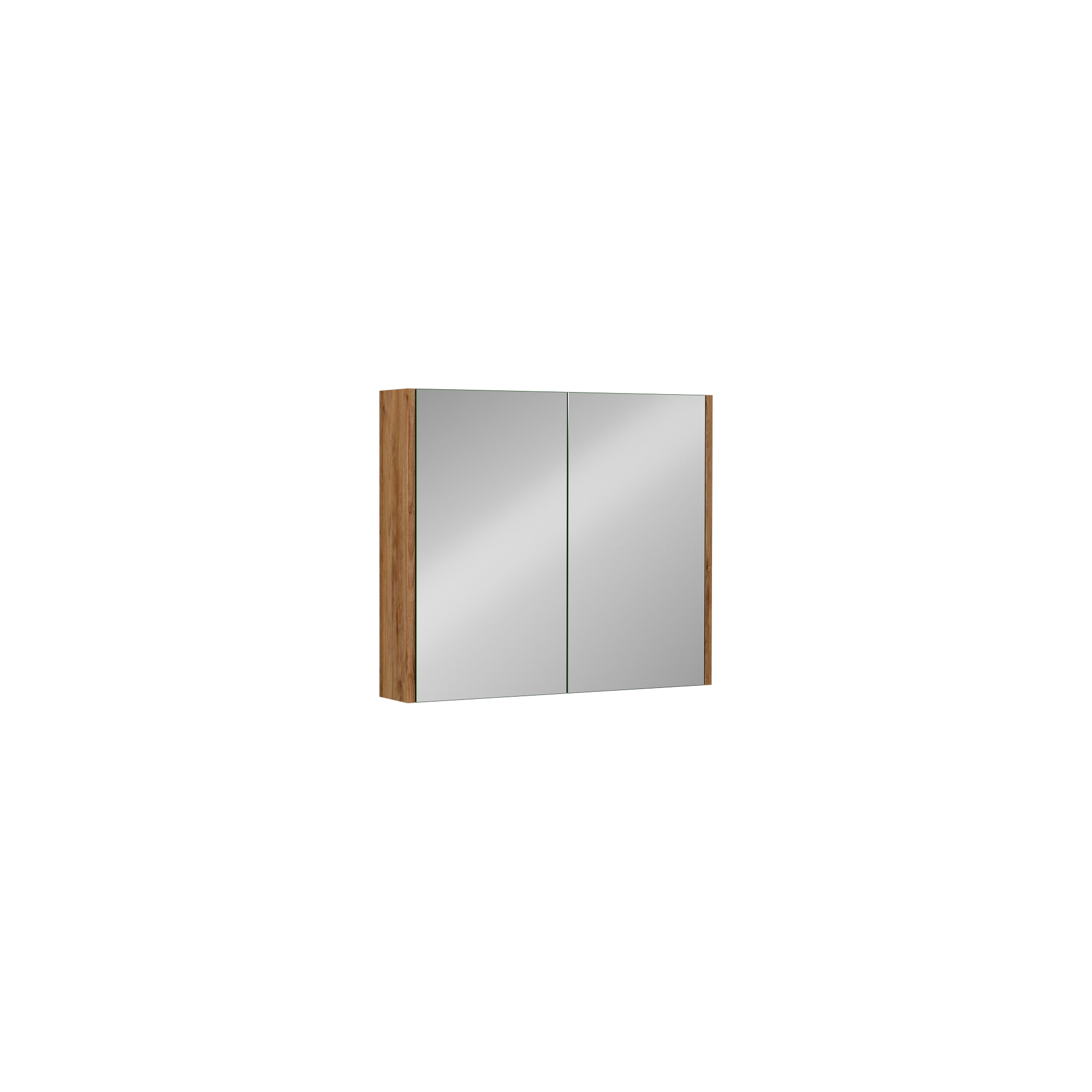 Trio + 80 cm Mirror Cabinet, Retro Silver