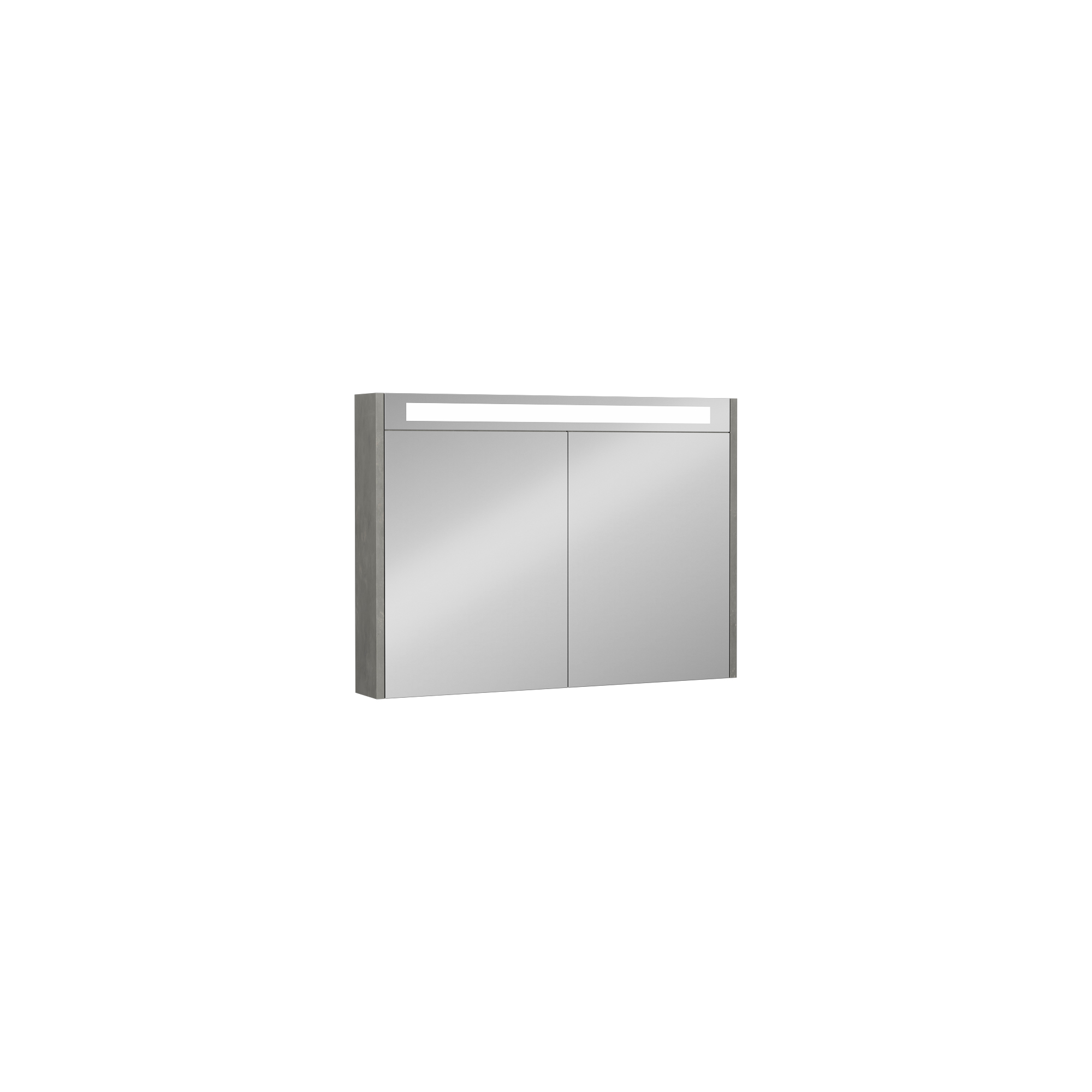 Bella 90 cm Mirror Cabinet, with LED, Latin Marble