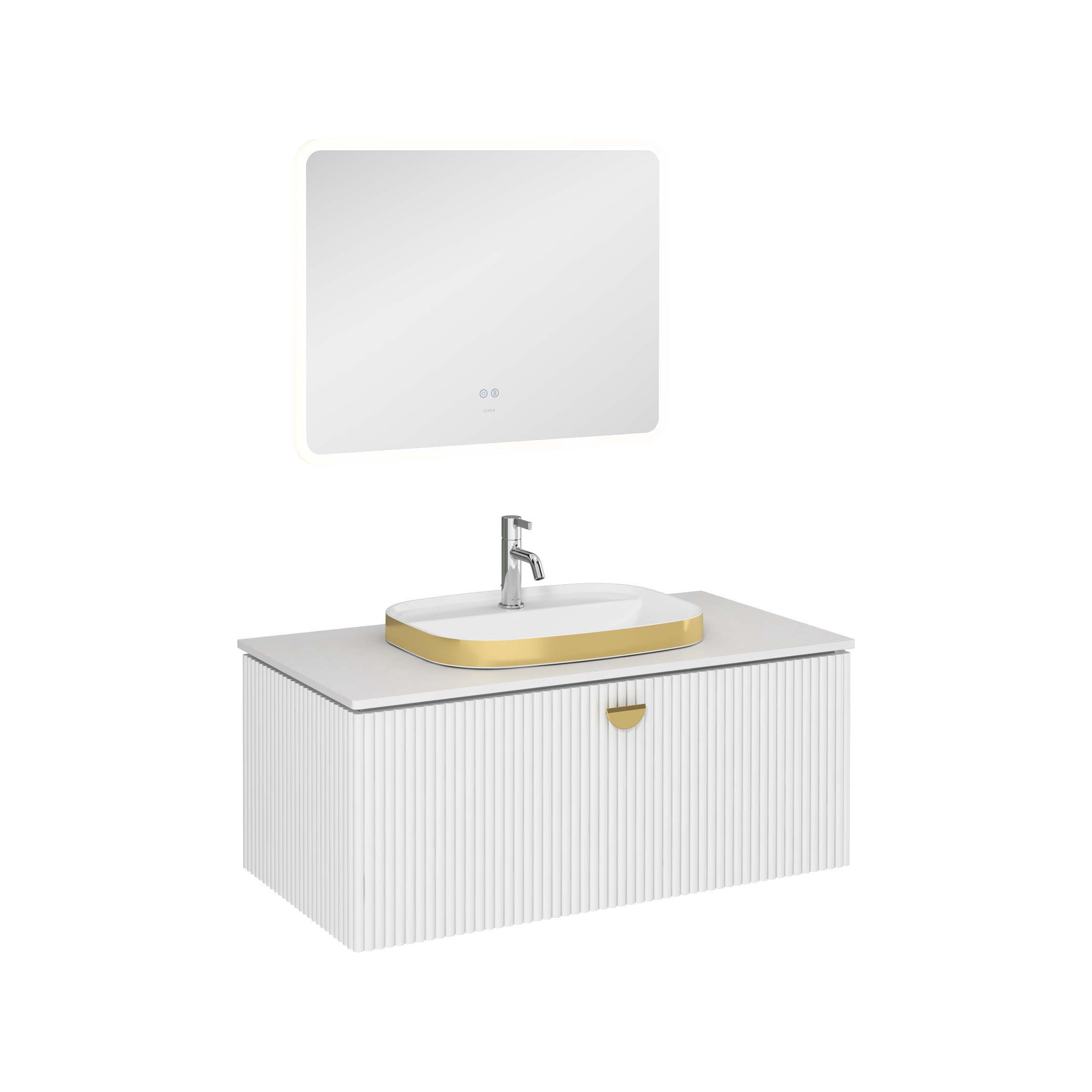 INFINITY ART White Washbasin Unit 100 cm