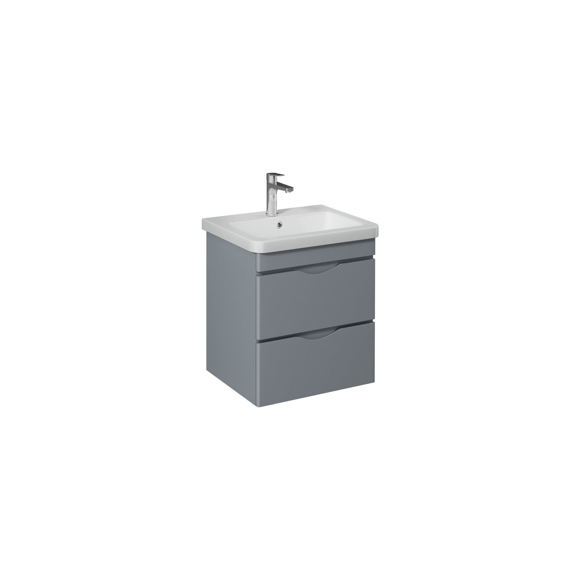 Neo Washbasin Cabinet, Grey 60 cm