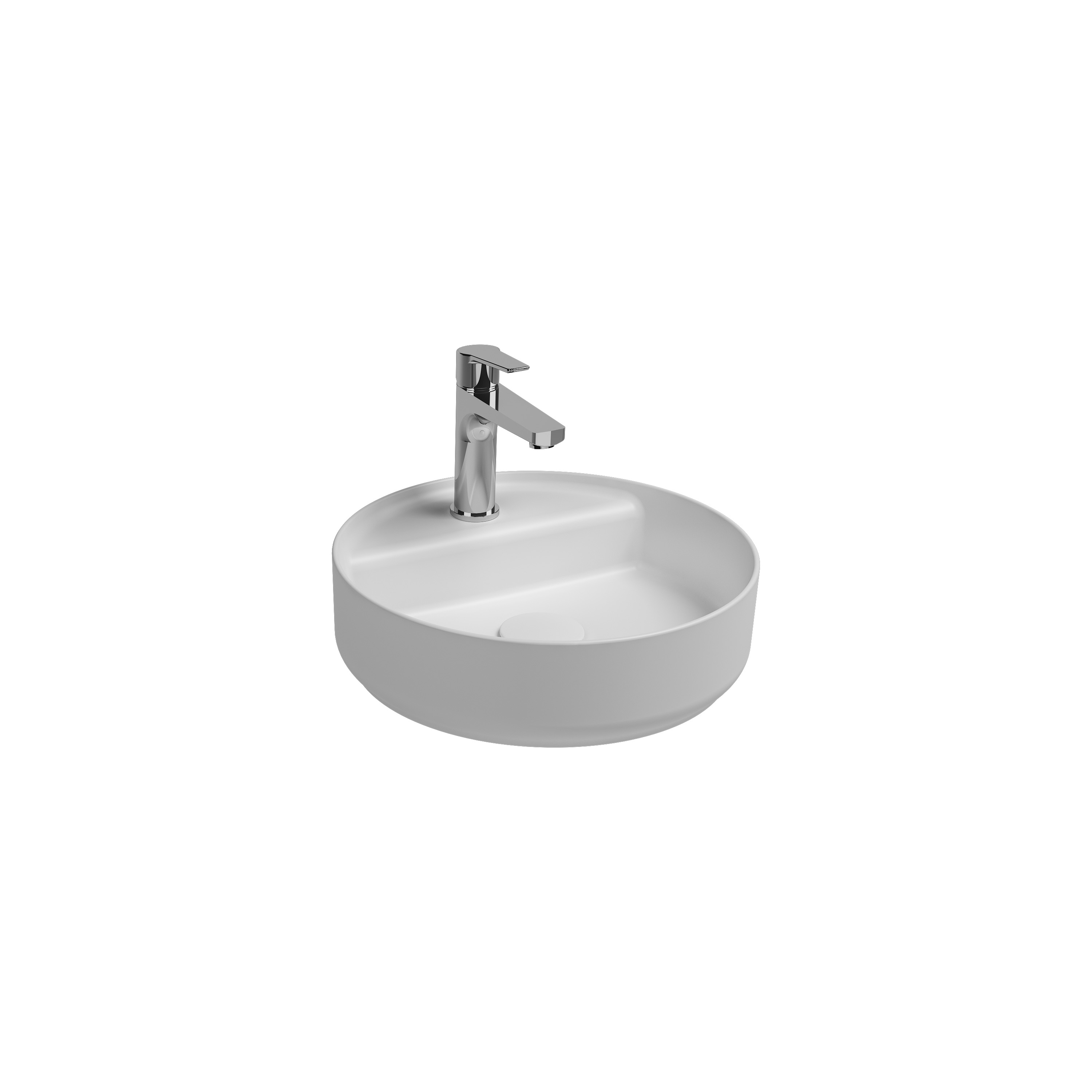 Infinity Countertop Washbasin 60 cm Matte White