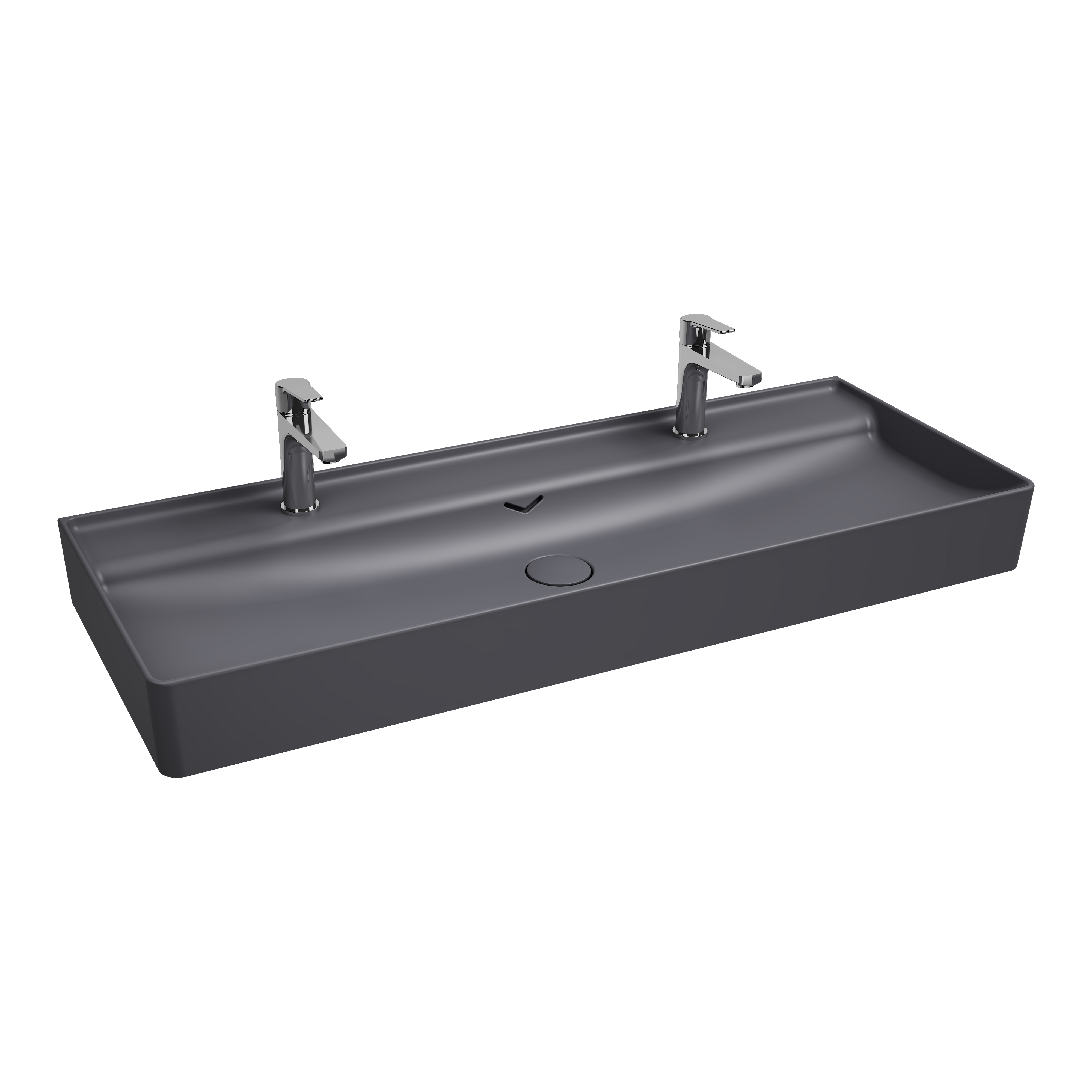 Vea Tezgah Üstü Lavabo 121 cm Antrasit