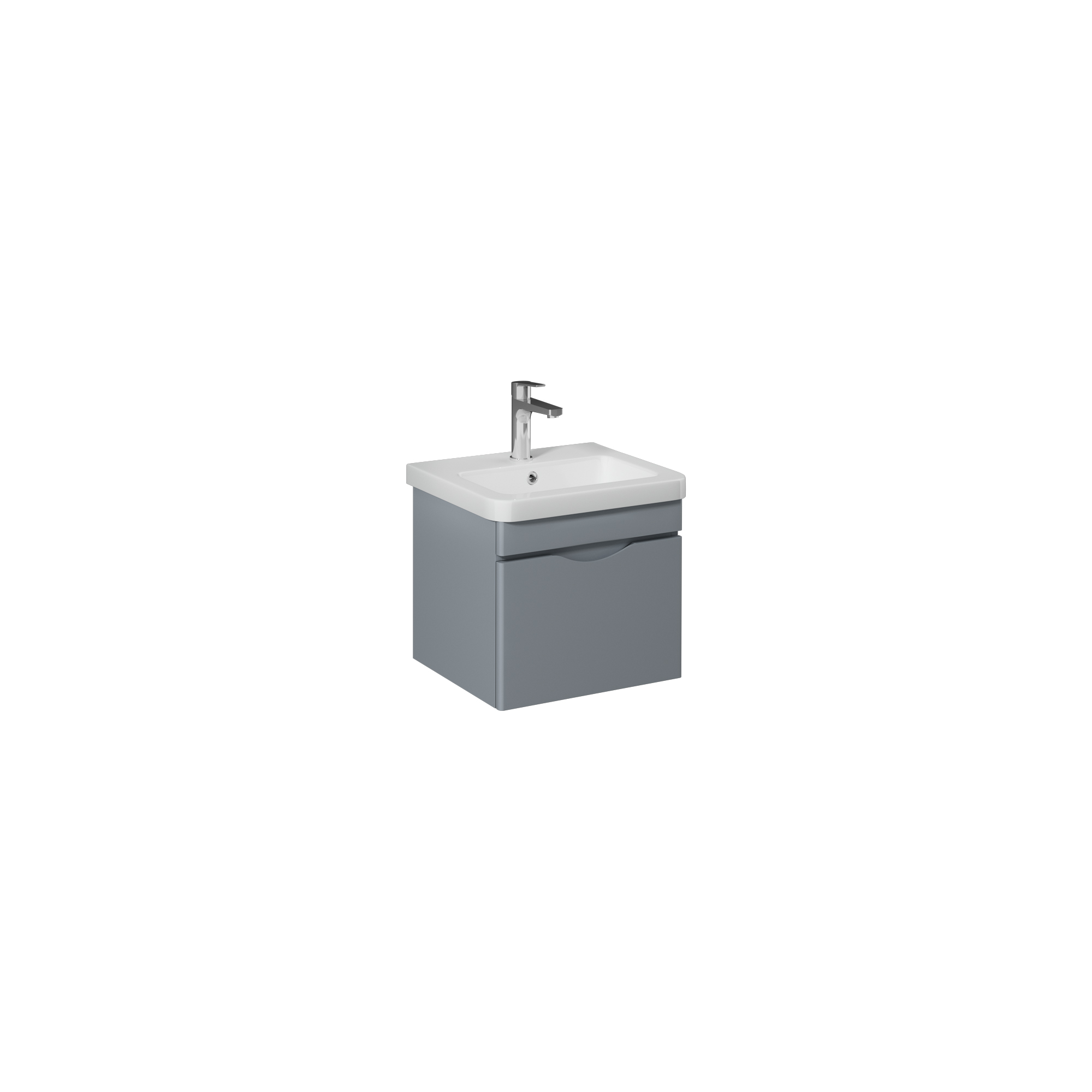 Neo Washbasin Cabinet, Grey 50 cm