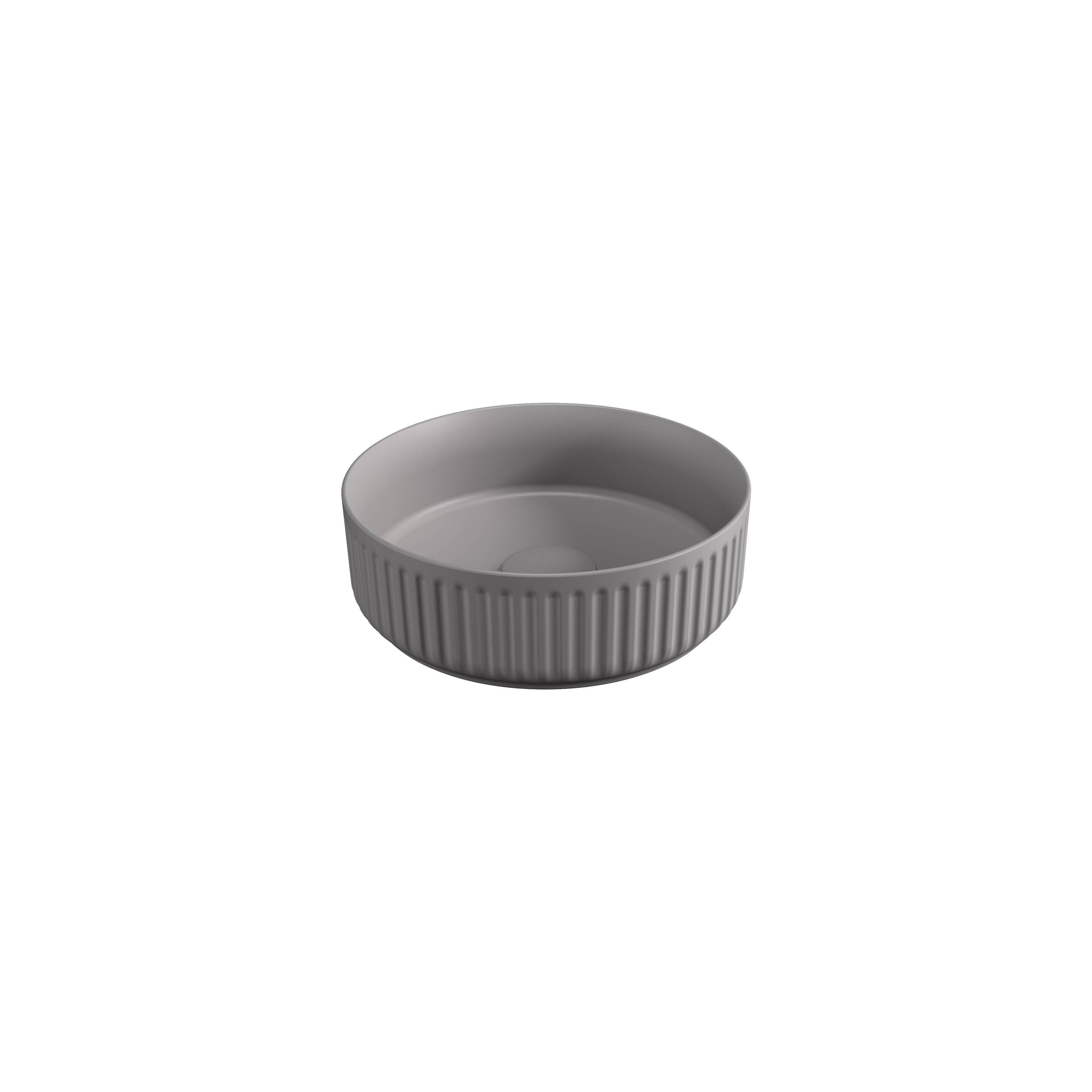 Ion Tezgah Üstü Lavabo 36 cm Taş Gri