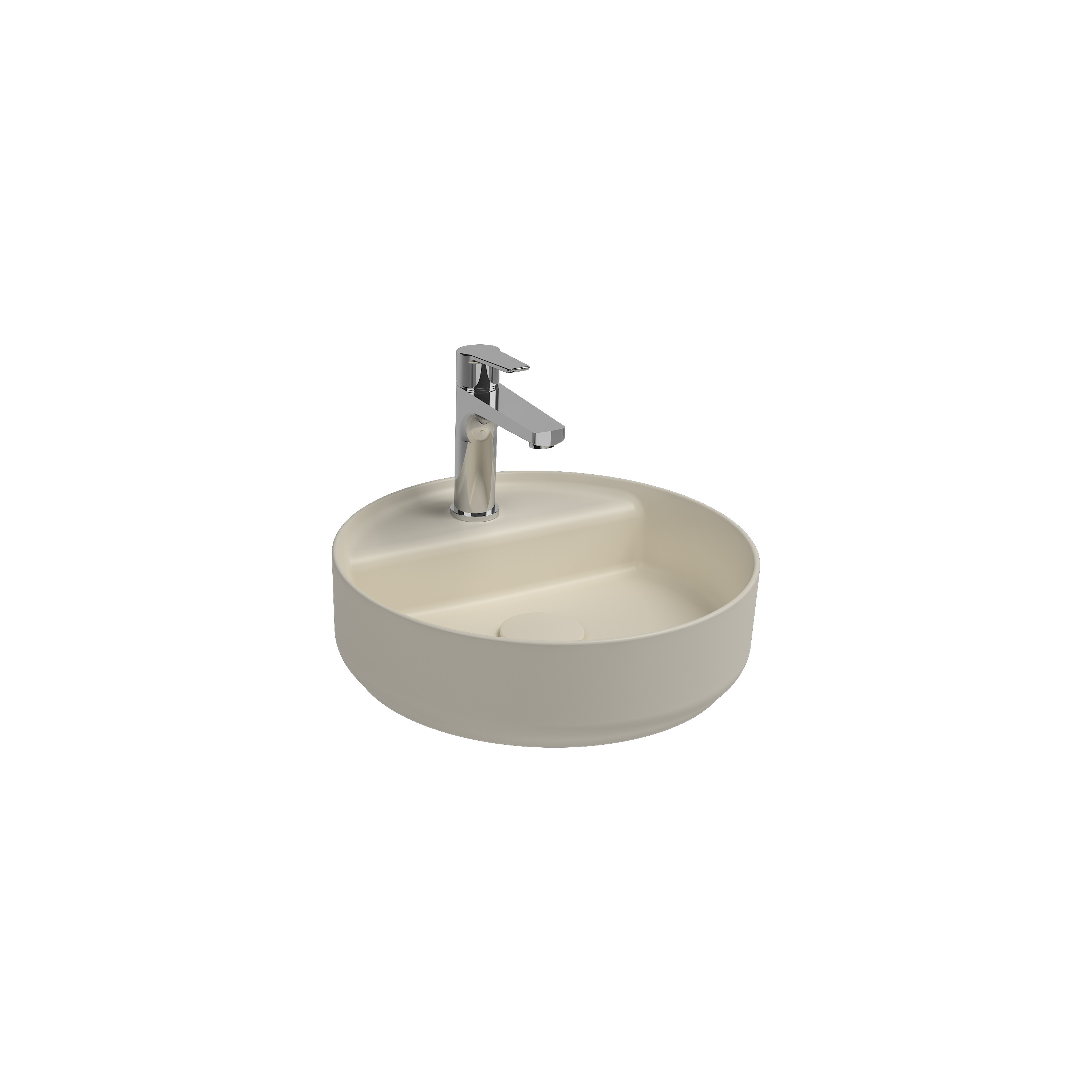 Infinity Countertop Washbasin 50 cm Taupe