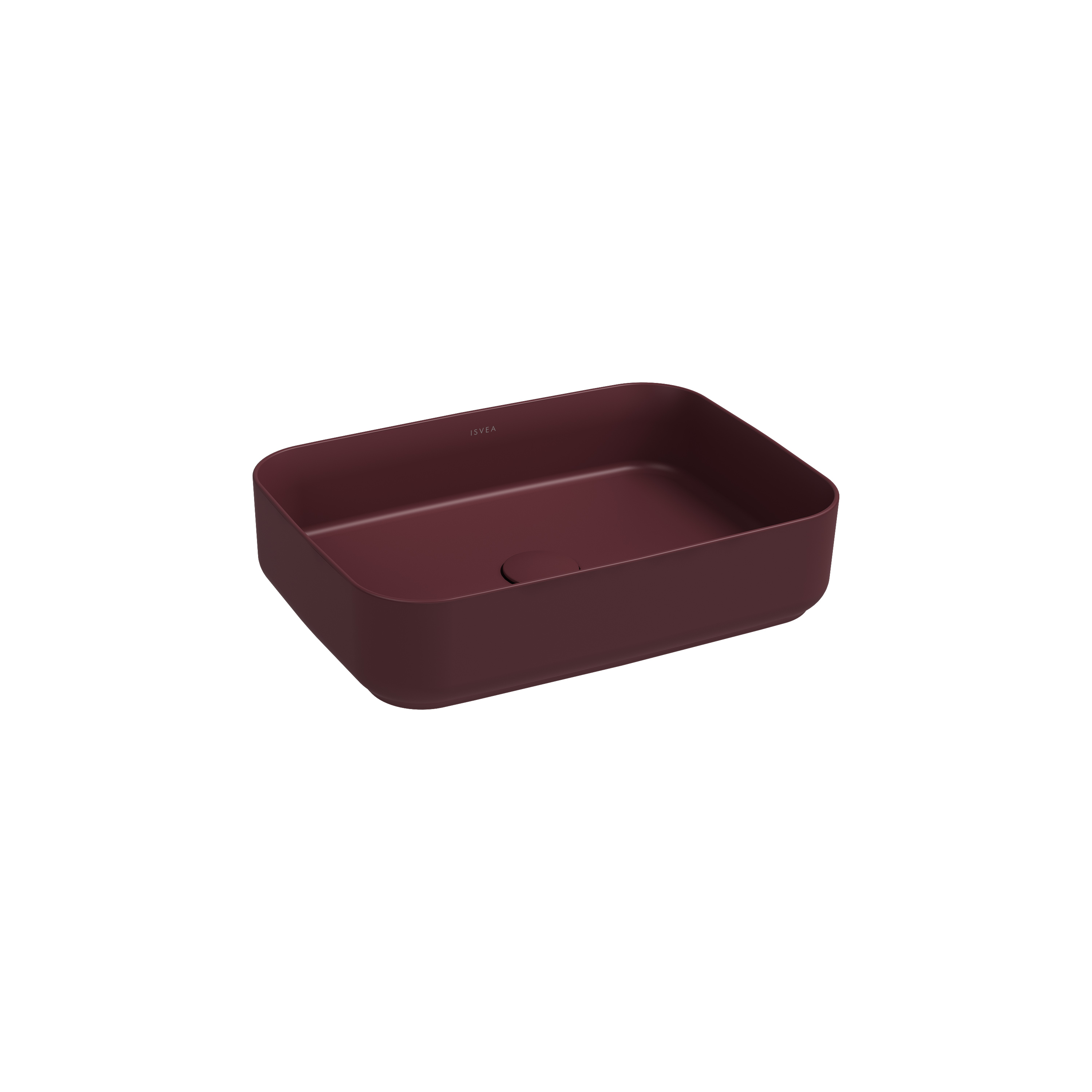 Sott'Aqua Monoblock Washbasin 50 cm Maroon Red