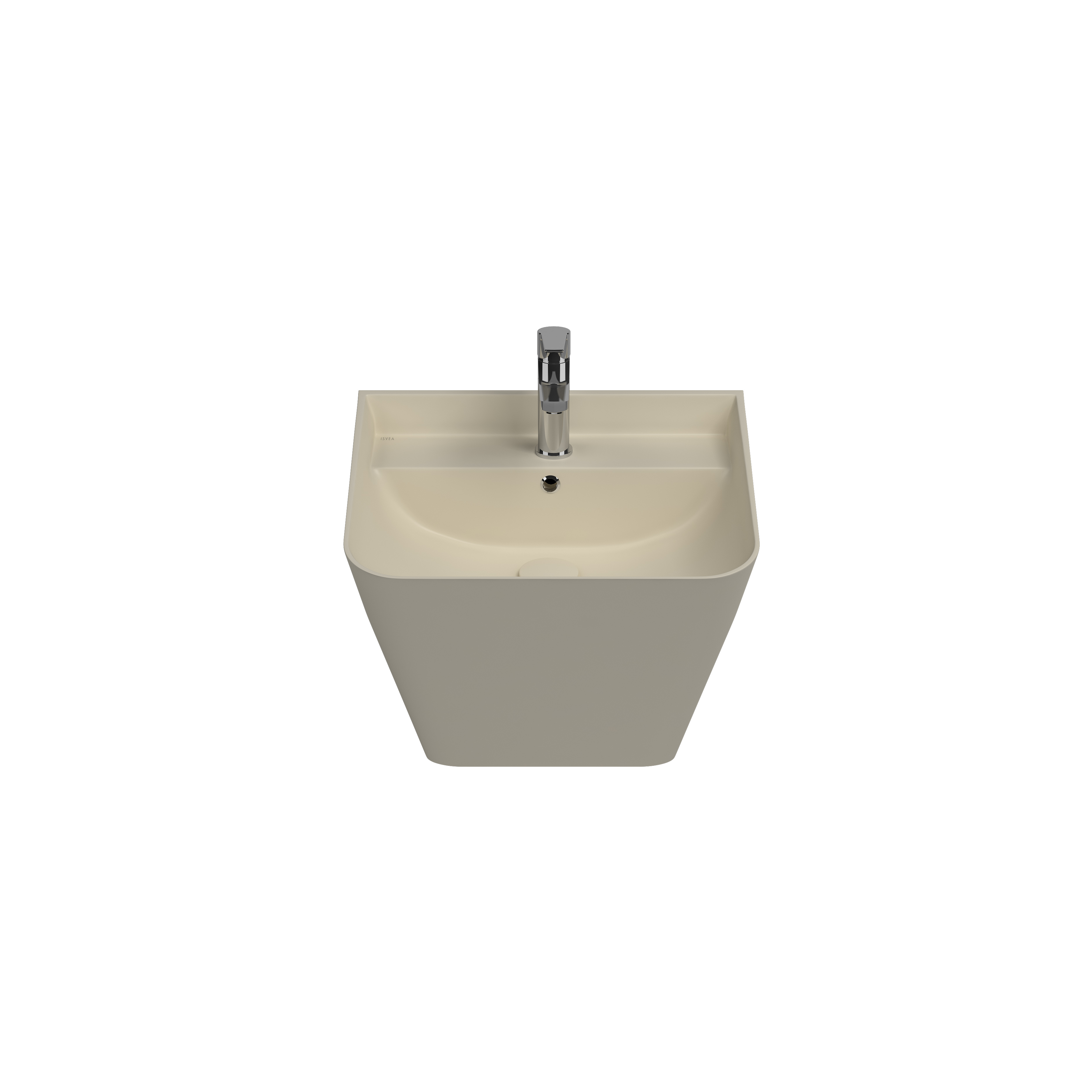 Sott'Aqua Monoblock Washbasin 50 cm Matte White