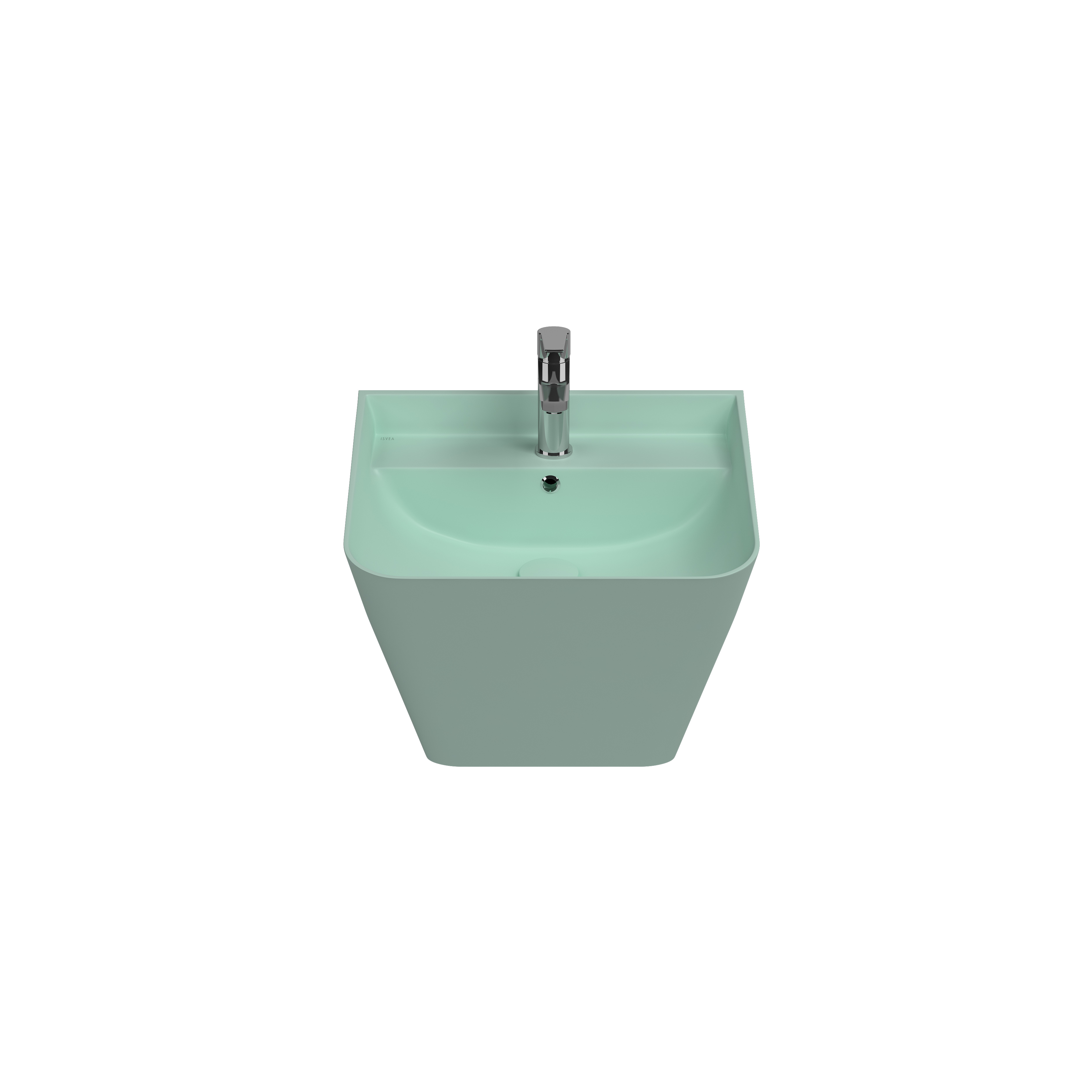 Infinity Countertop Washbasin 42 cm Petrol Green