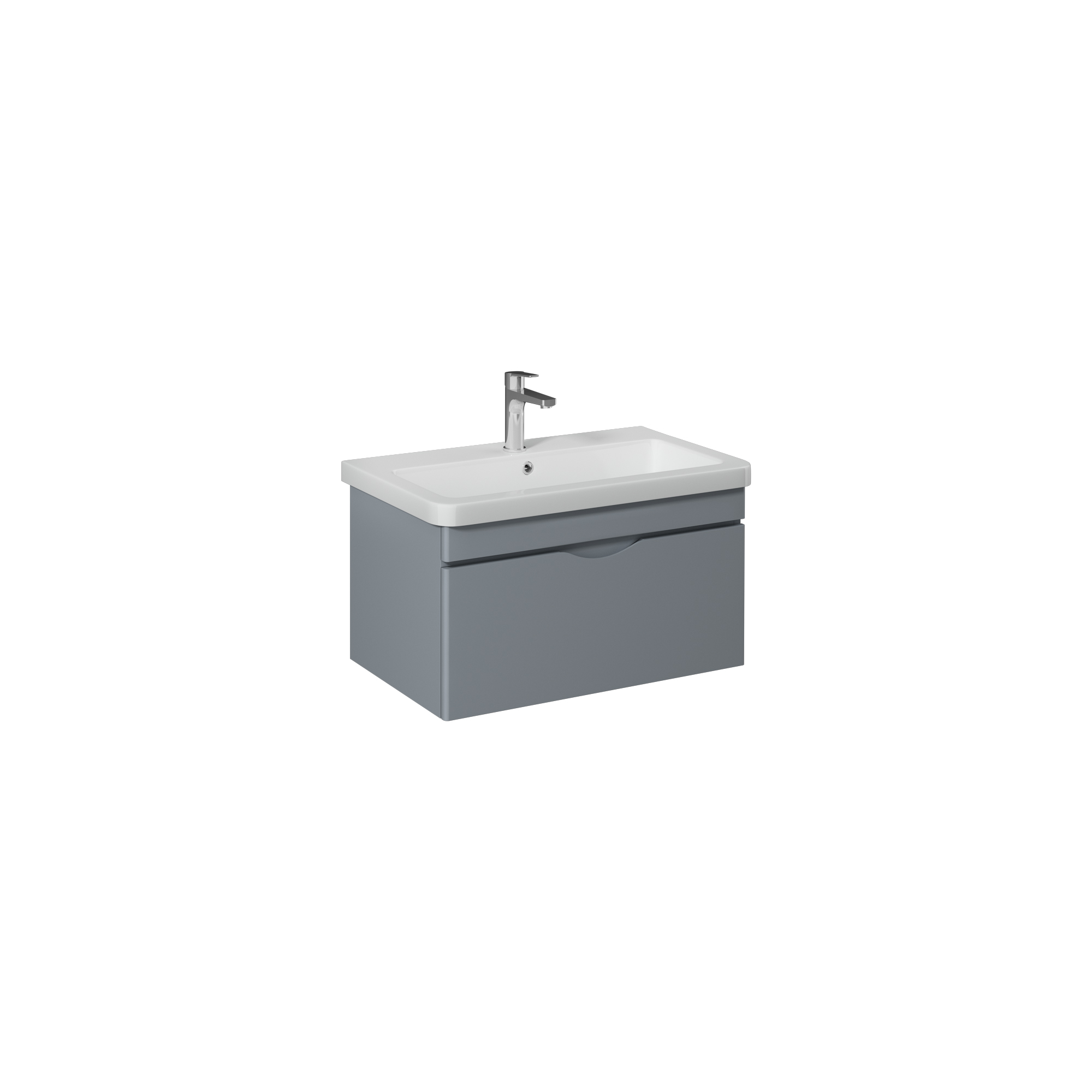 Neo Washbasin Cabinet, Grey 80 cm