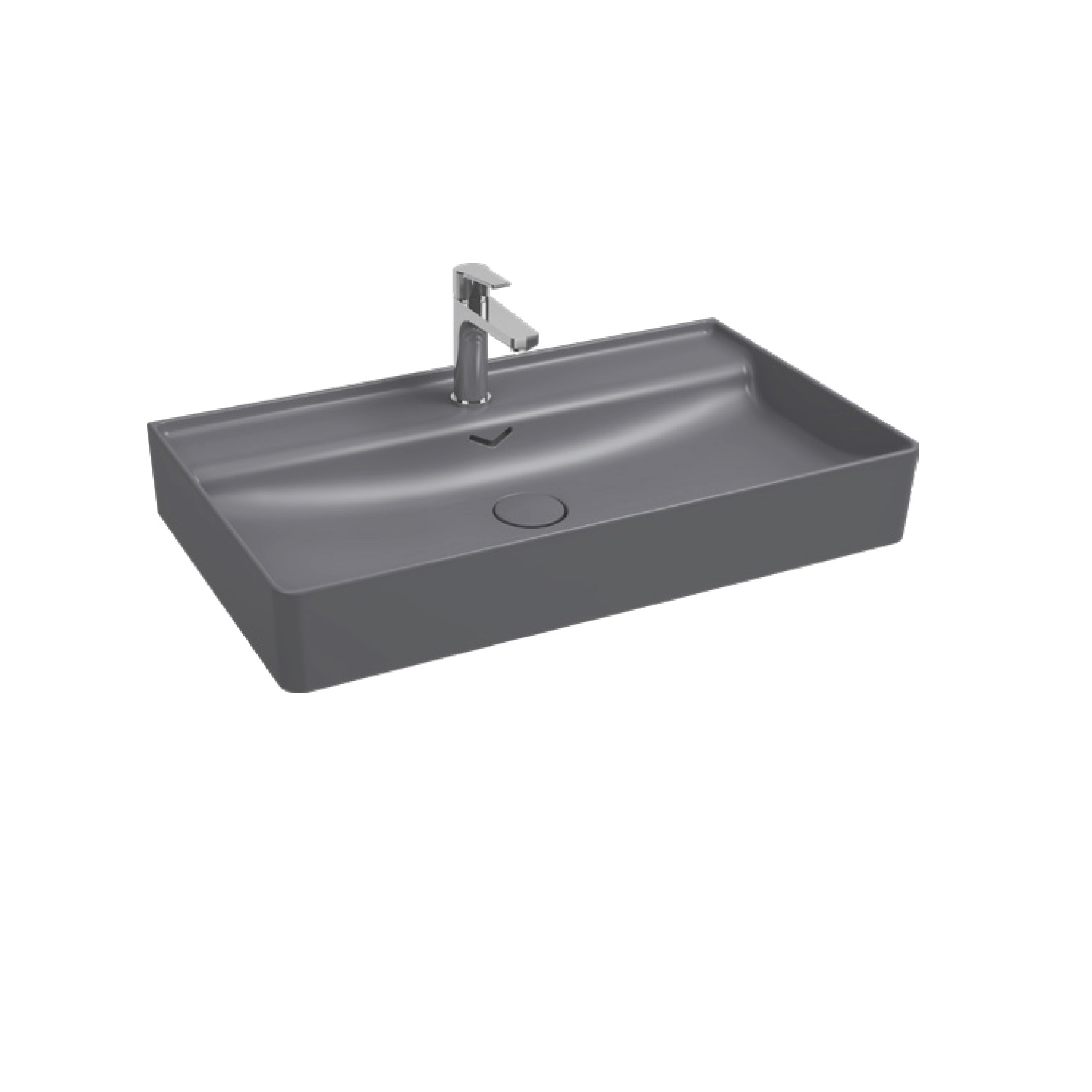 Sott Aqua Monoblok Yerden Lavabo 50 cm Rustik Bordo