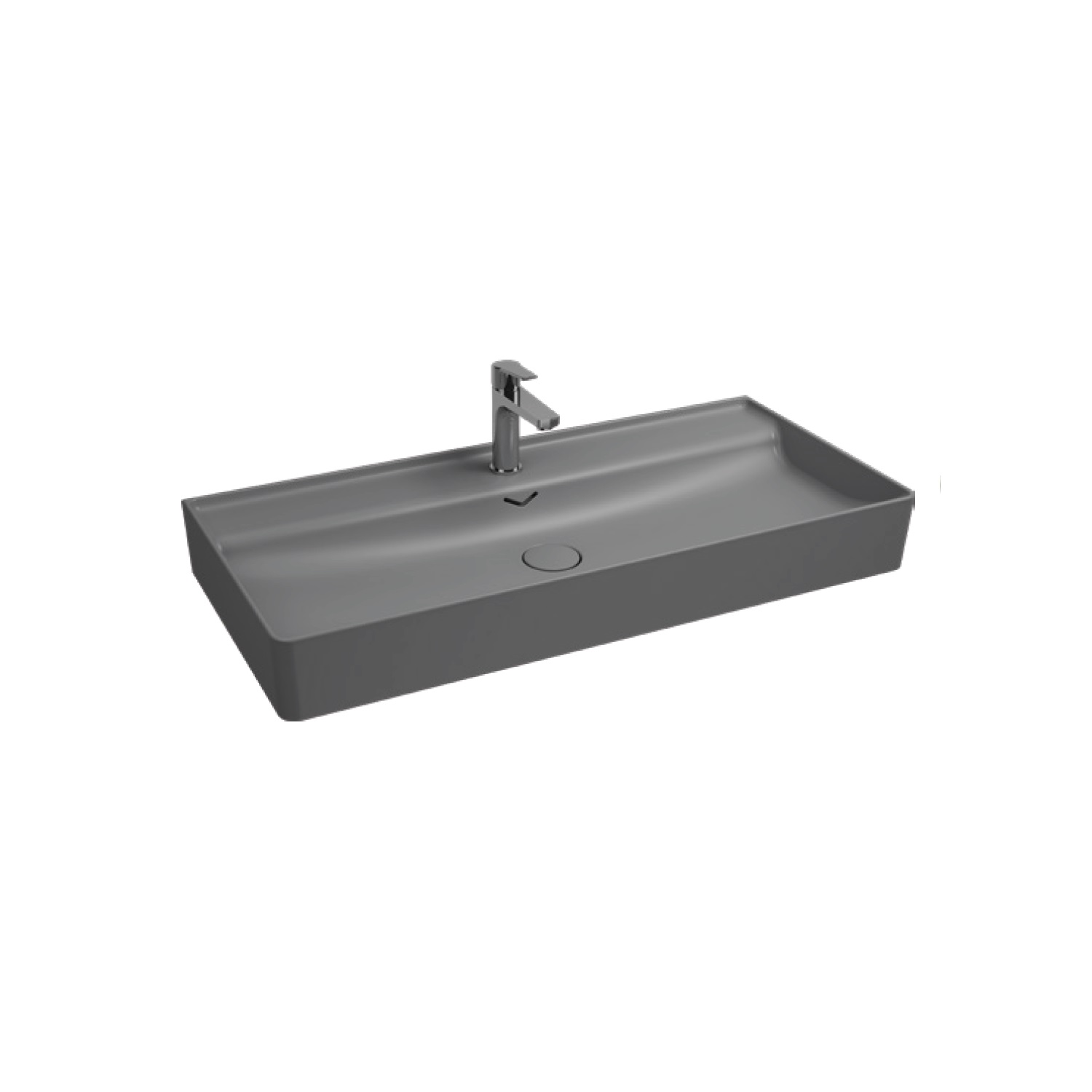 Sott Aqua Monoblok Yerden Lavabo 50 cm Rustik Bordo