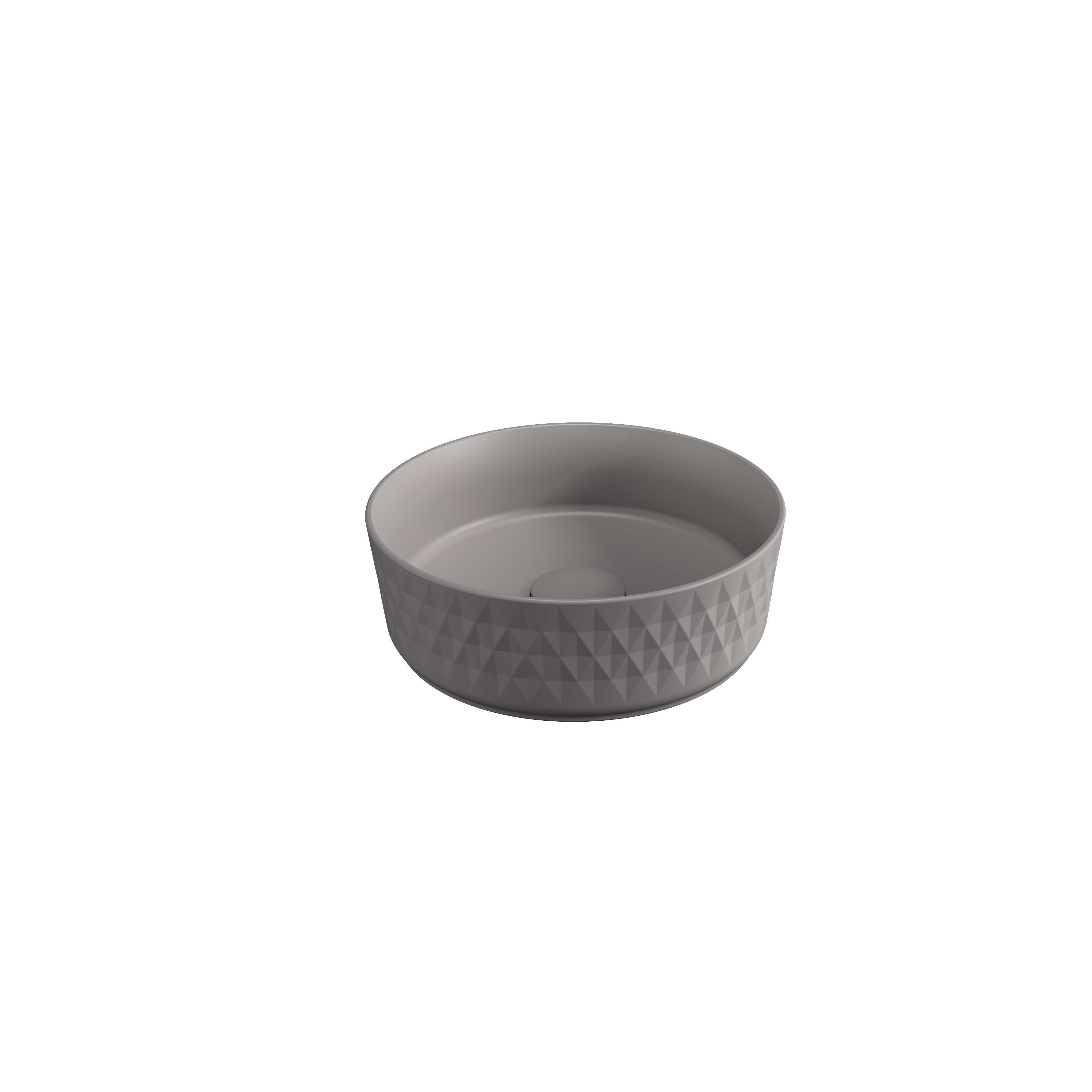 Davanti Tezgah Üstü Lavabo 36 cm Taş Gri