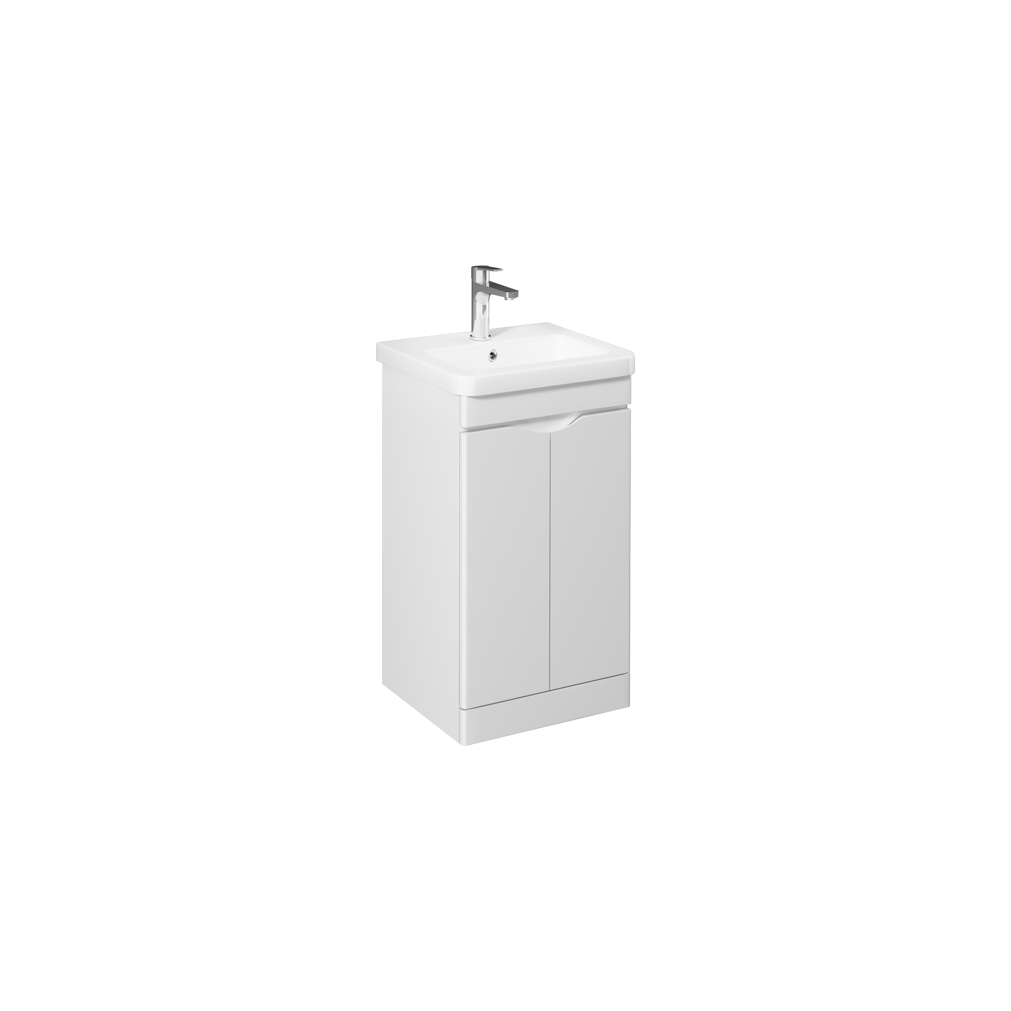 Neo Washbasin Cabinet, Grey 80 cm