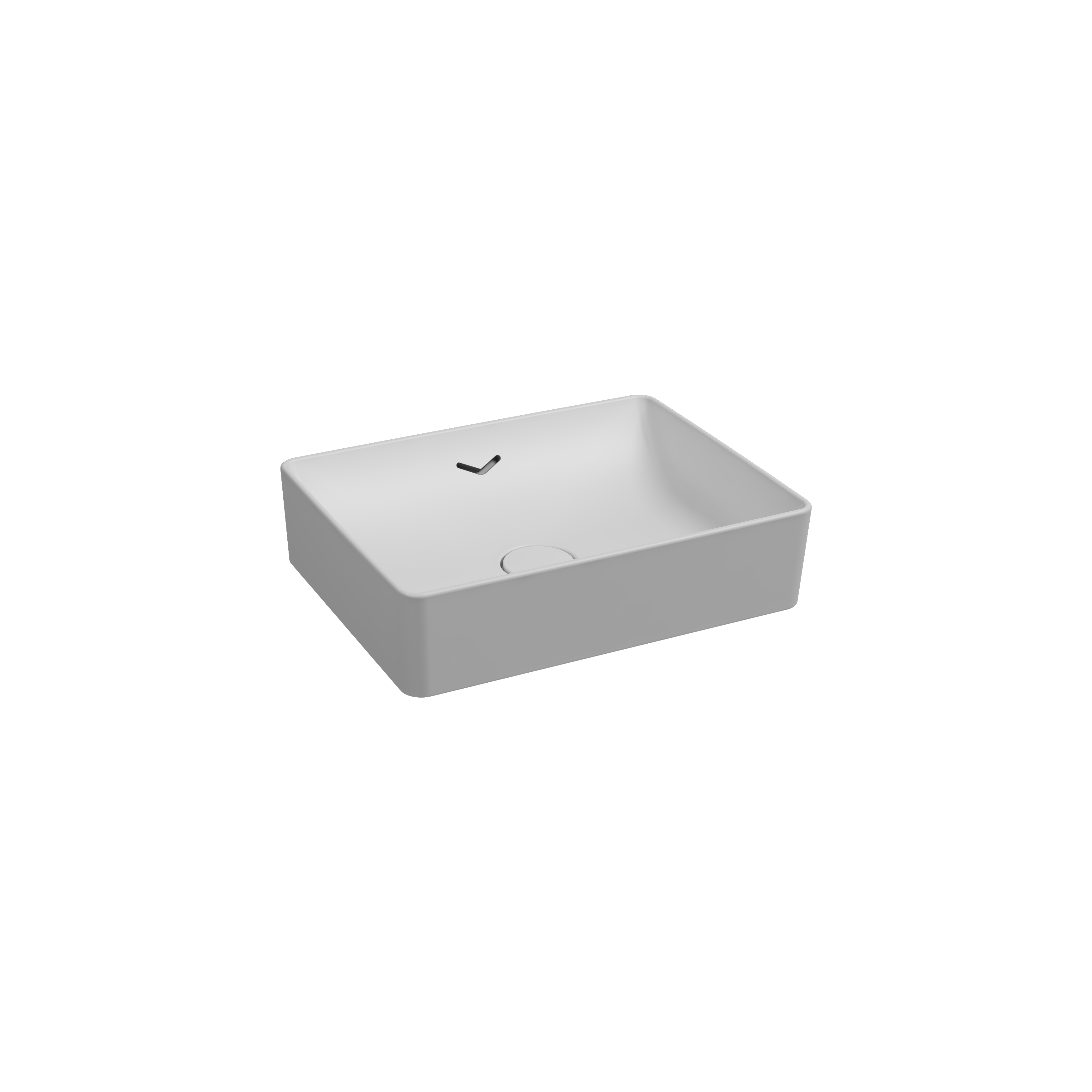 Allegro Tezgah Üstü Monoblok Lavabo 60 cm Siyah