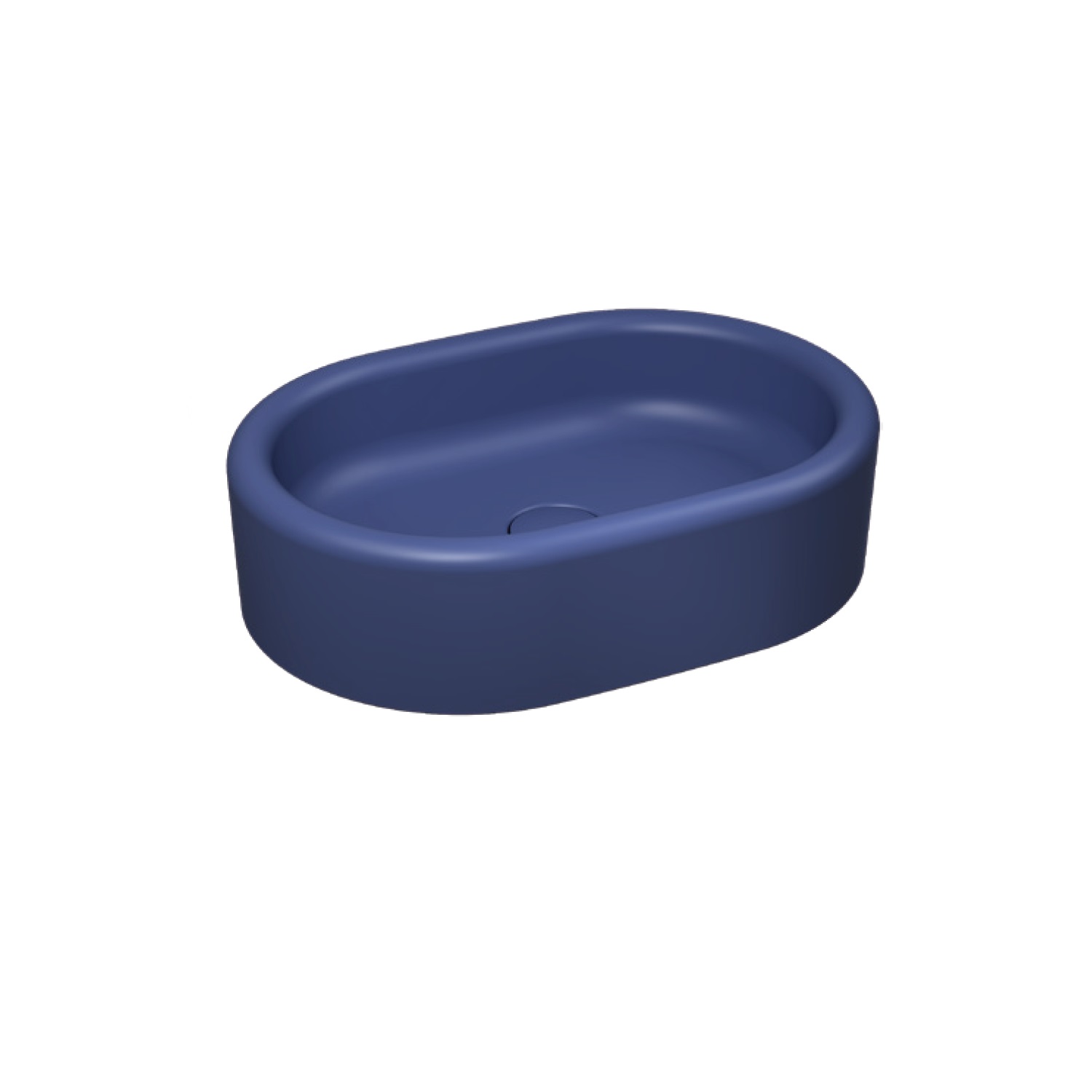 Curvo Tezgah Üstü Lavabo 60 cm Isvea Mavisi
