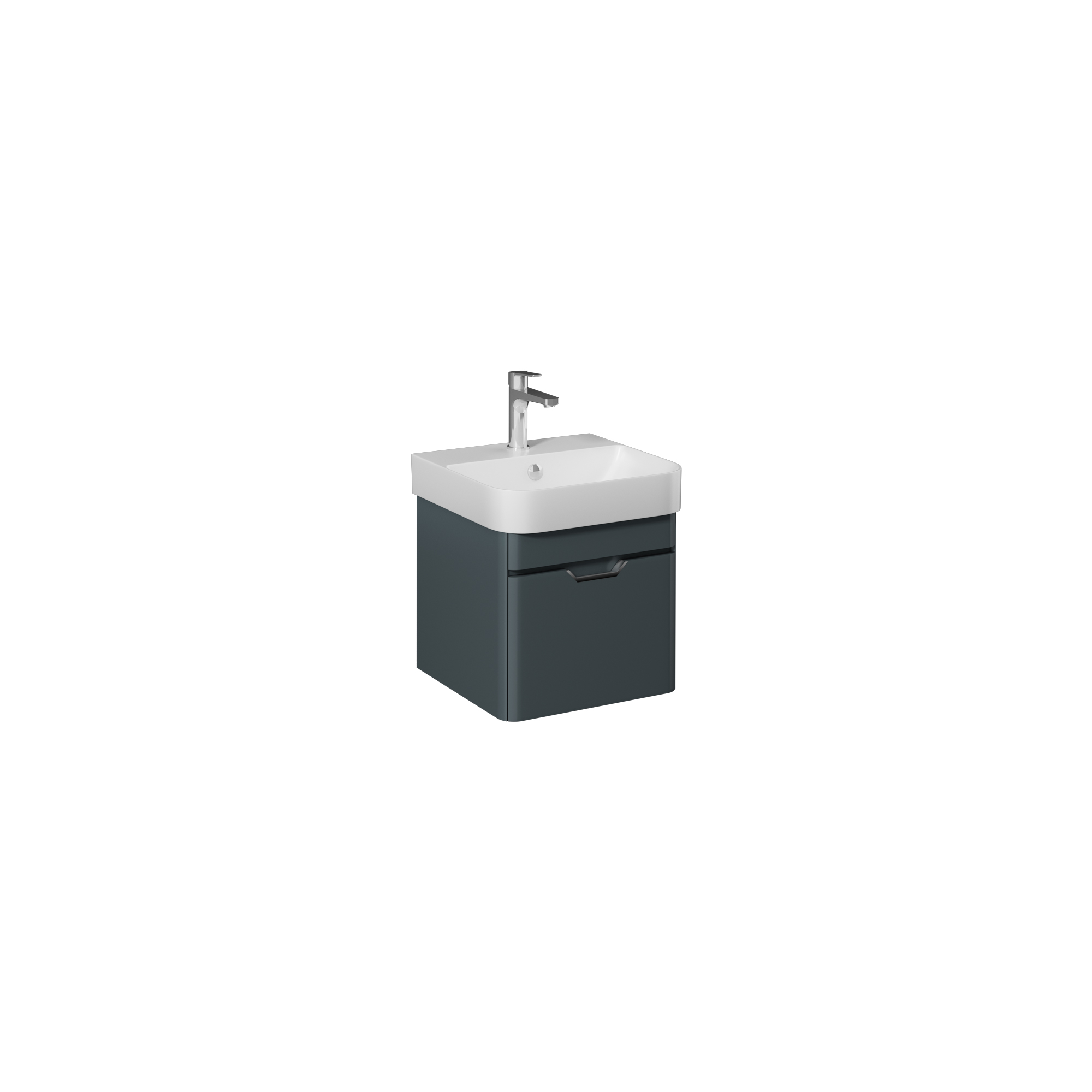 Fonte Washbasin Cabinet Right, Red 48 cm