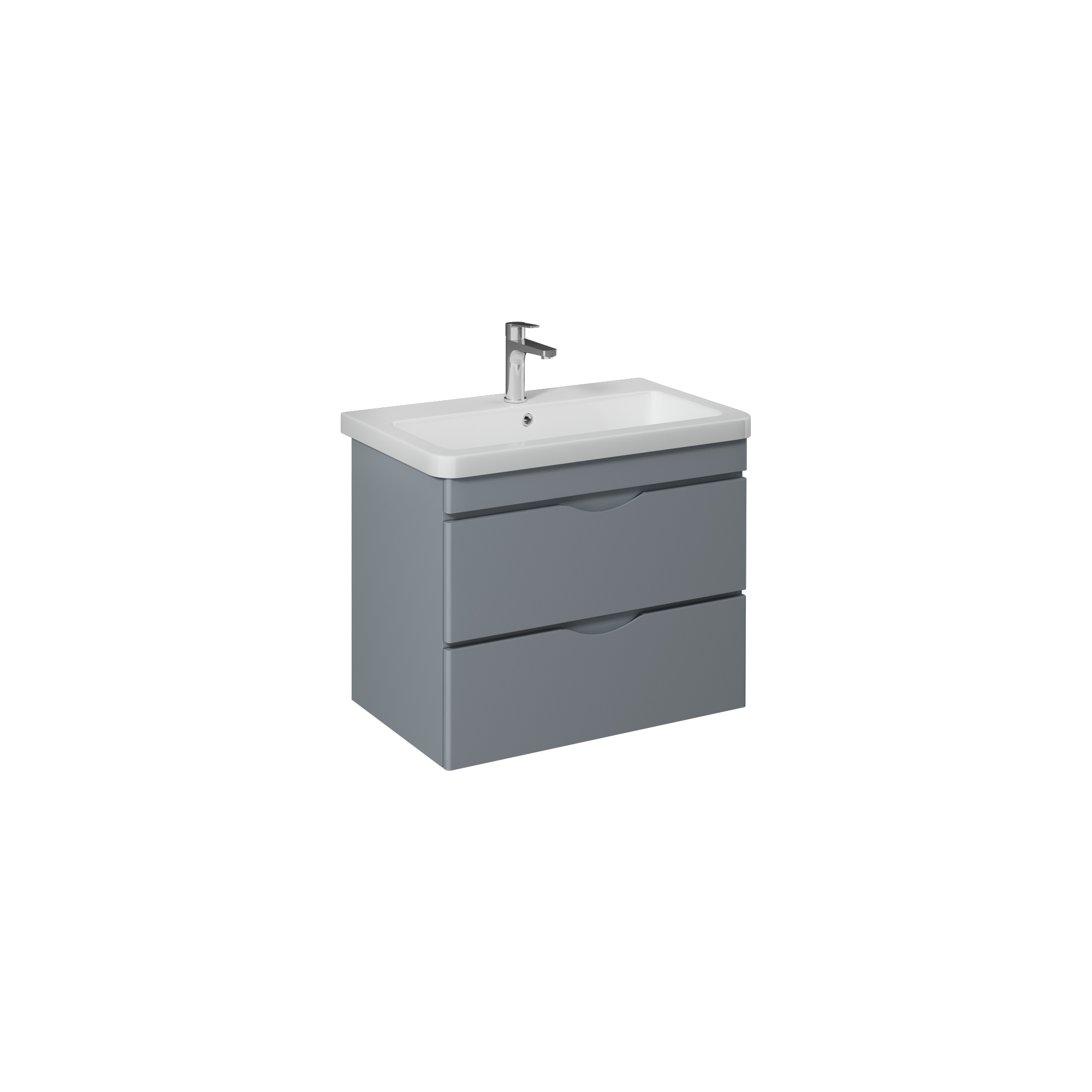 Neo Washbasin Cabinet, Grey 80 cm