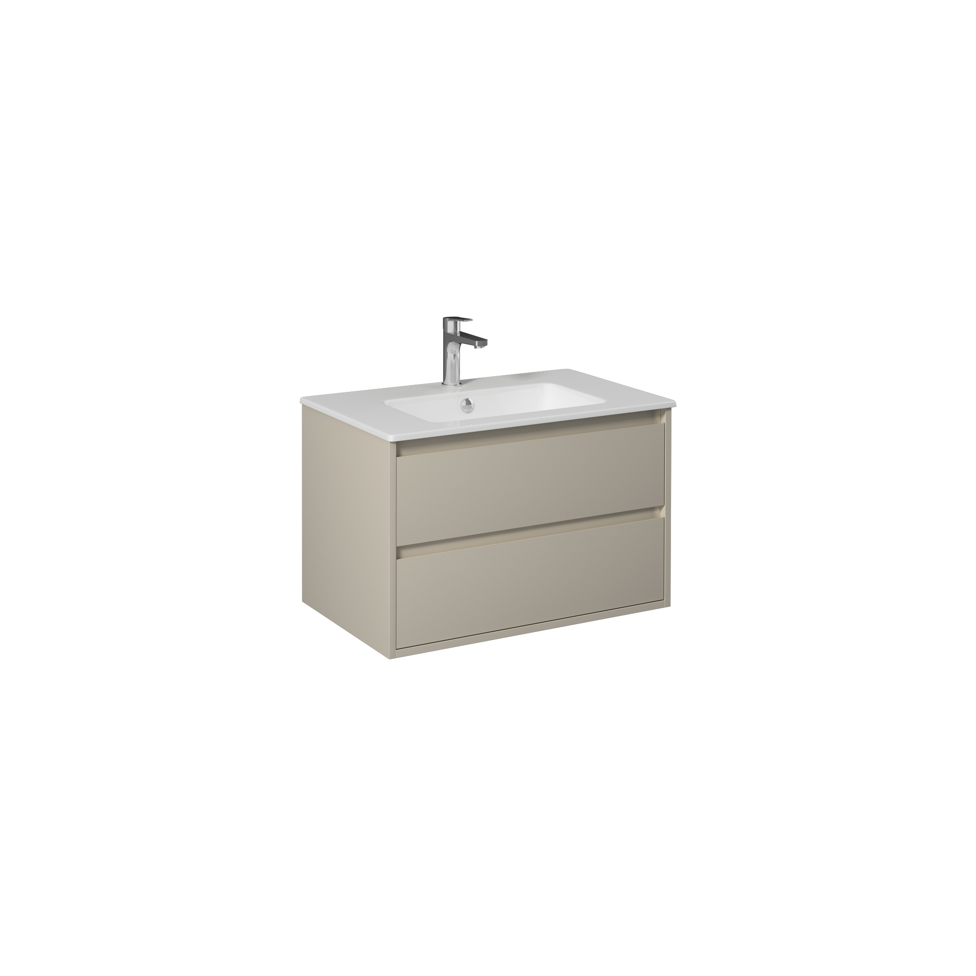 Pro Washbasin Cabinet, Sand Beige 90 cm