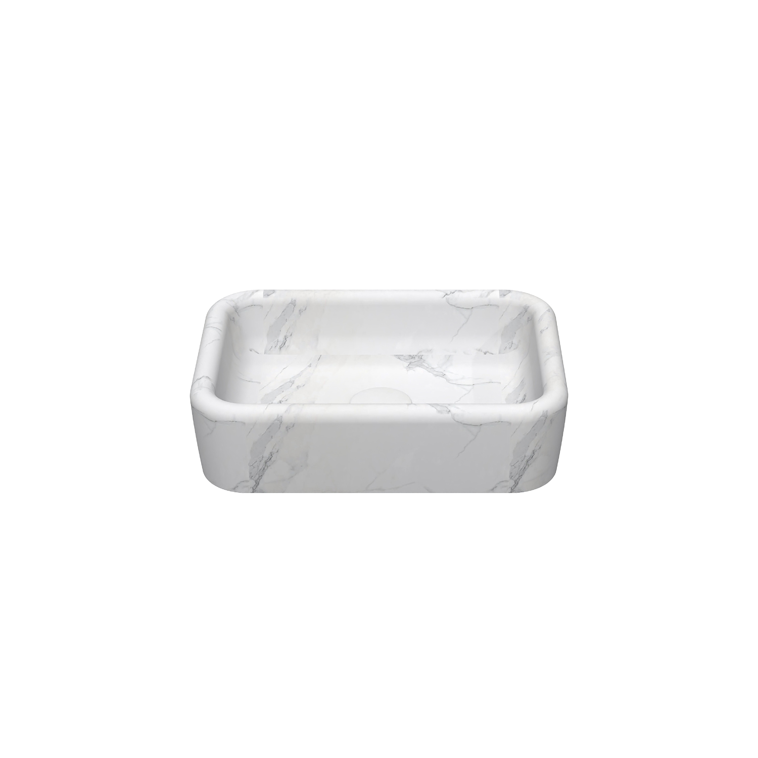 Infinity Terrazo Desenli Tezgah Üstü Lavabo 36 cm