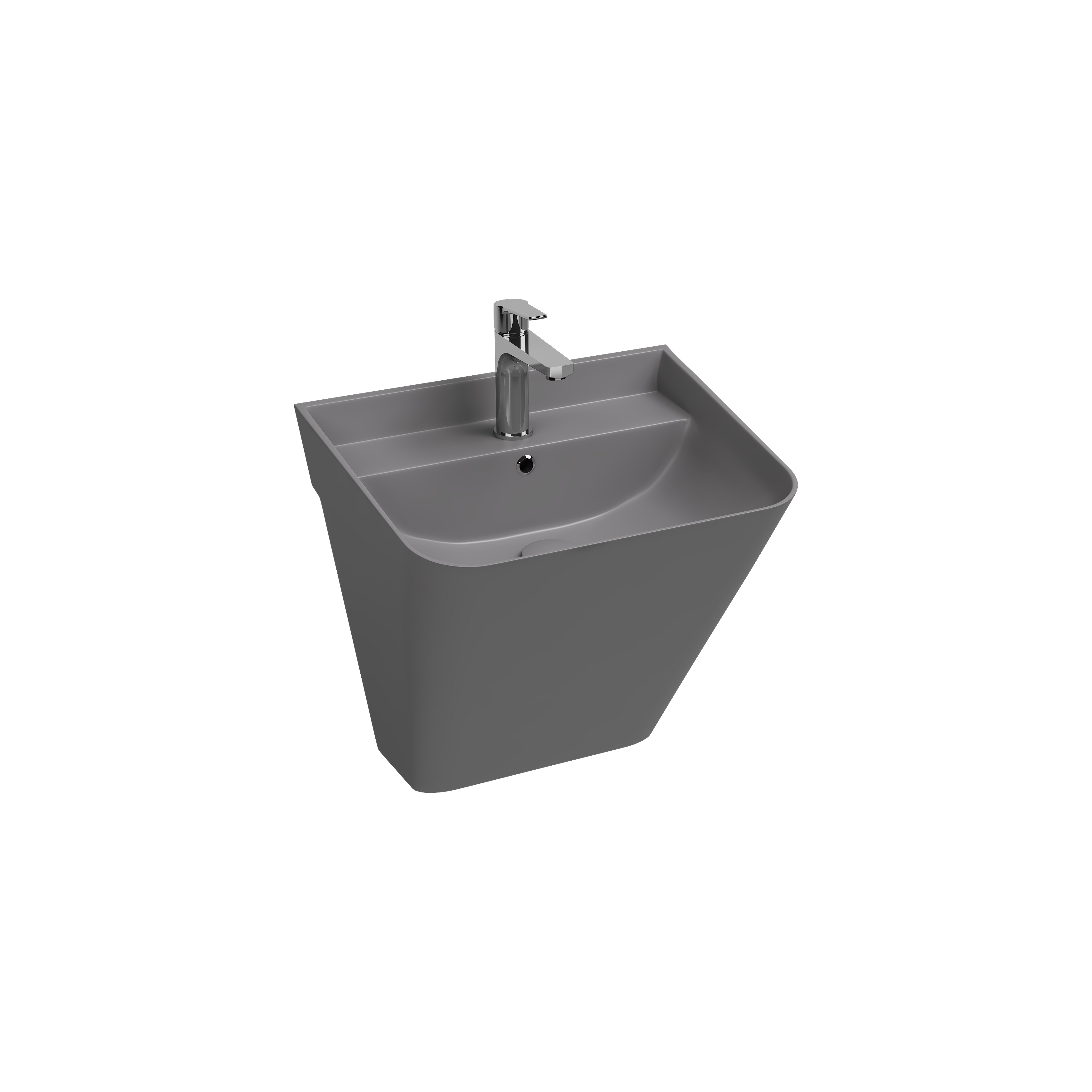 Vea Tezgah Üstü Lavabo 81 cm Siyah