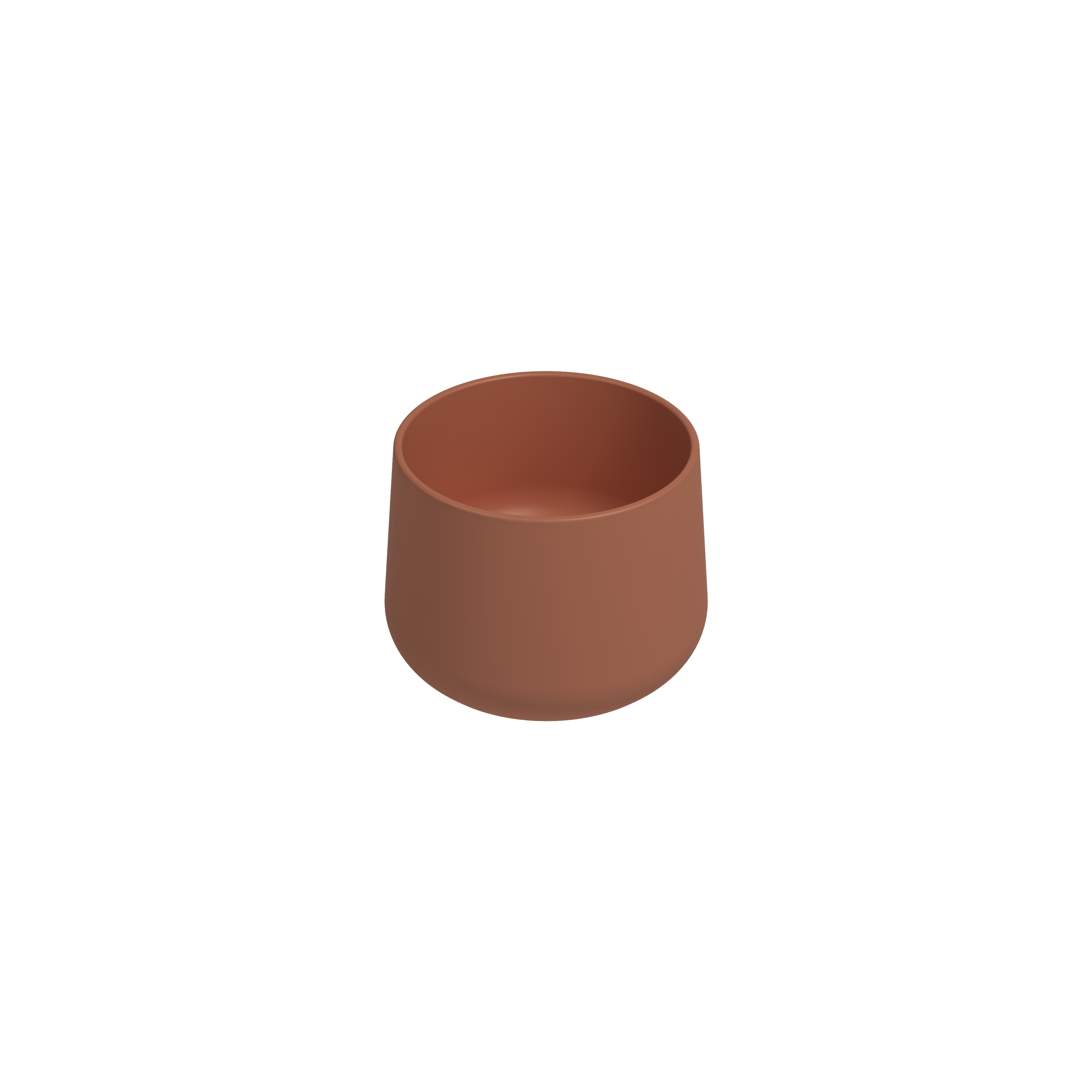 Allegro Tezgah Üstü Monoblok Lavabo 42 cm Terracotta