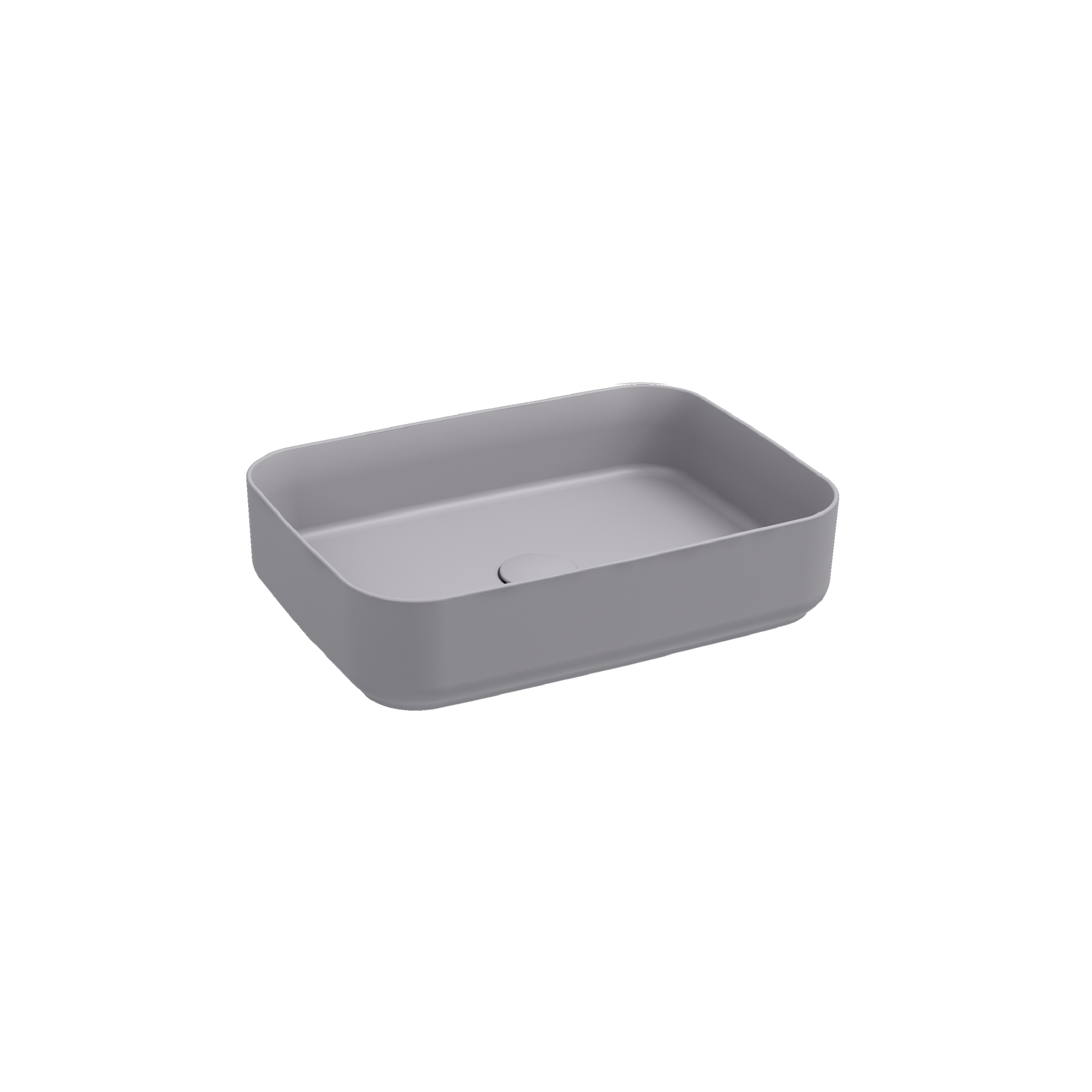 Infinity Tezgah Üstü Lavabo 50 cm Taş Gri