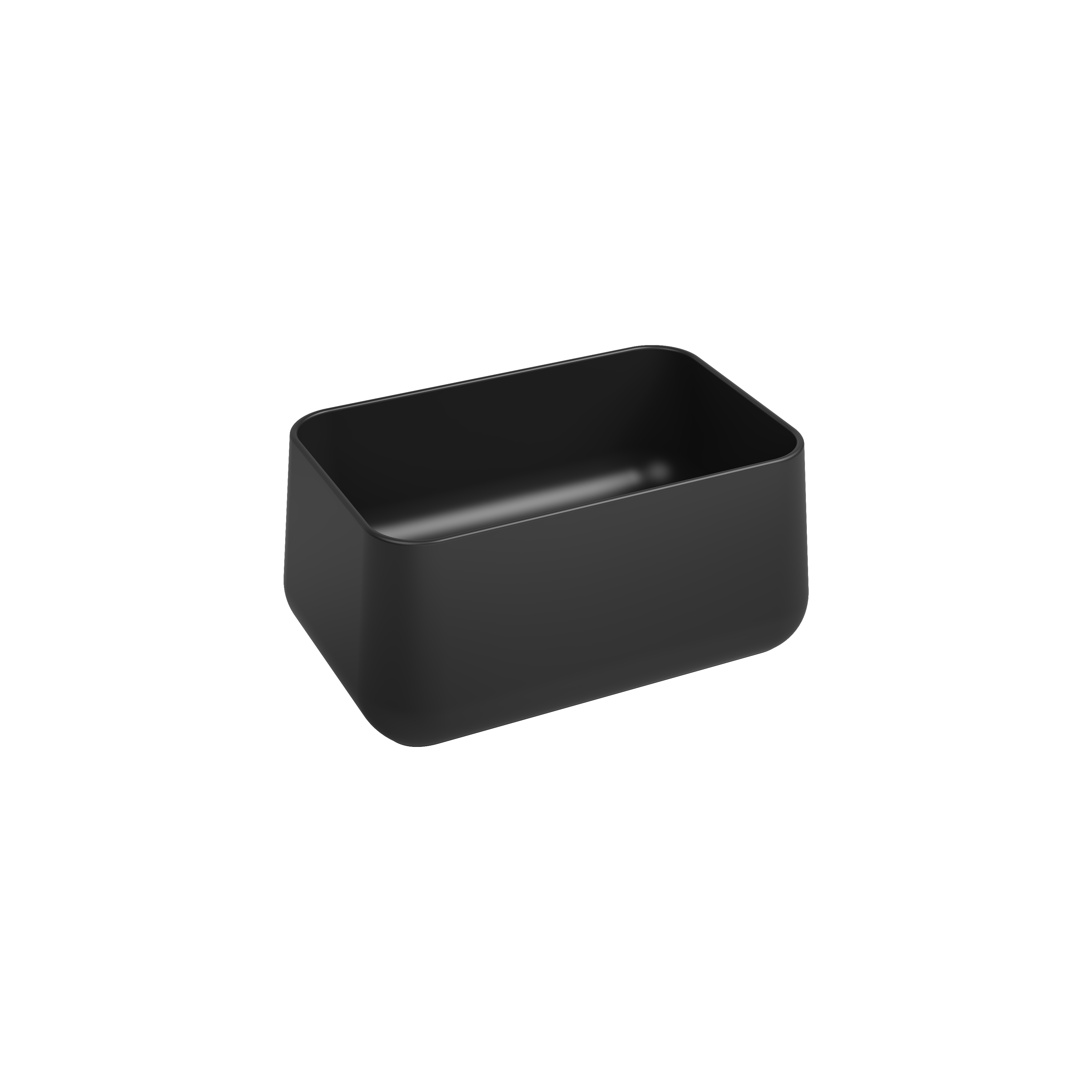Allegro Tezgah Üstü Monoblok Lavabo 60 cm Siyah
