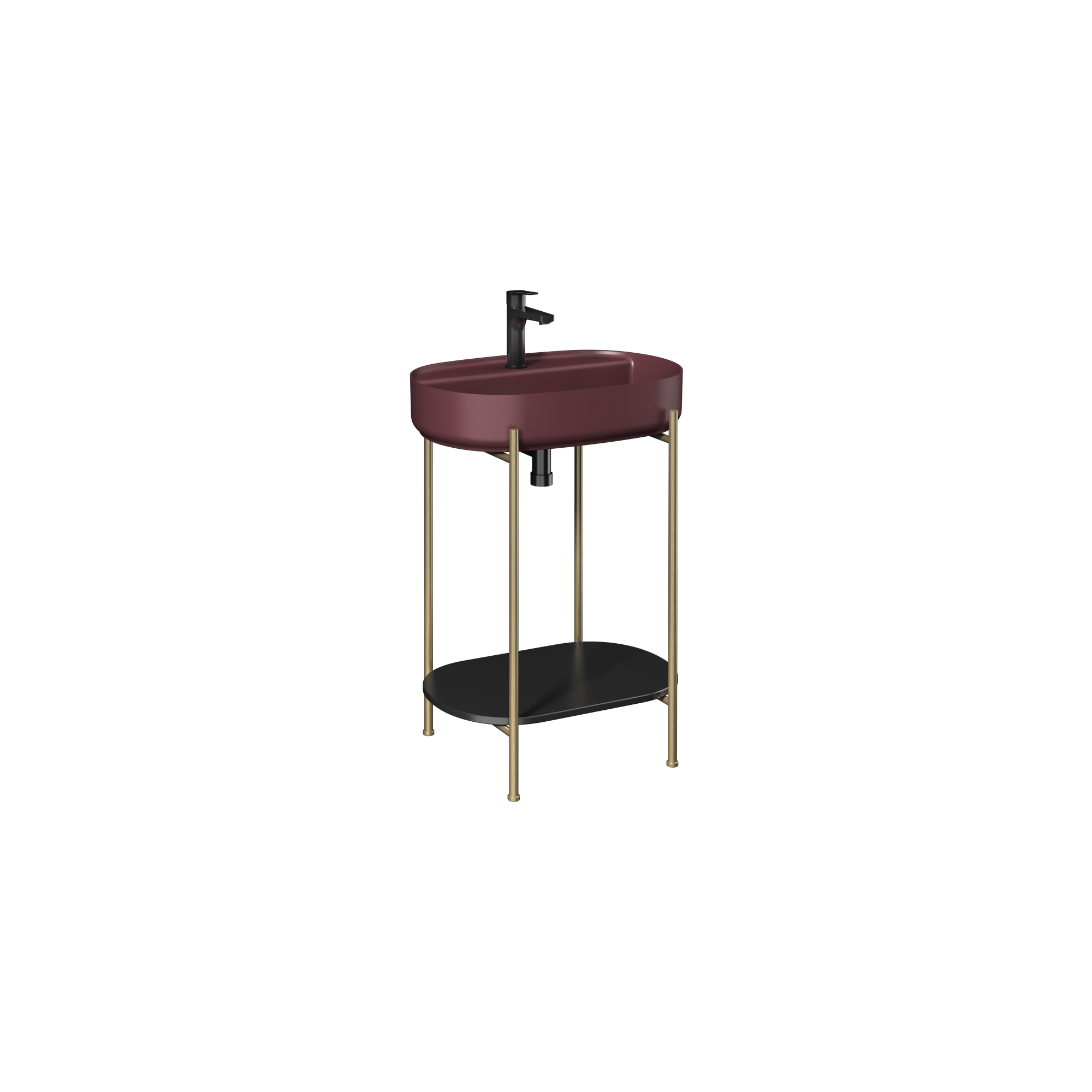 Puno Washbasin Cabinet, With Bordo Washbasin 60 cm 