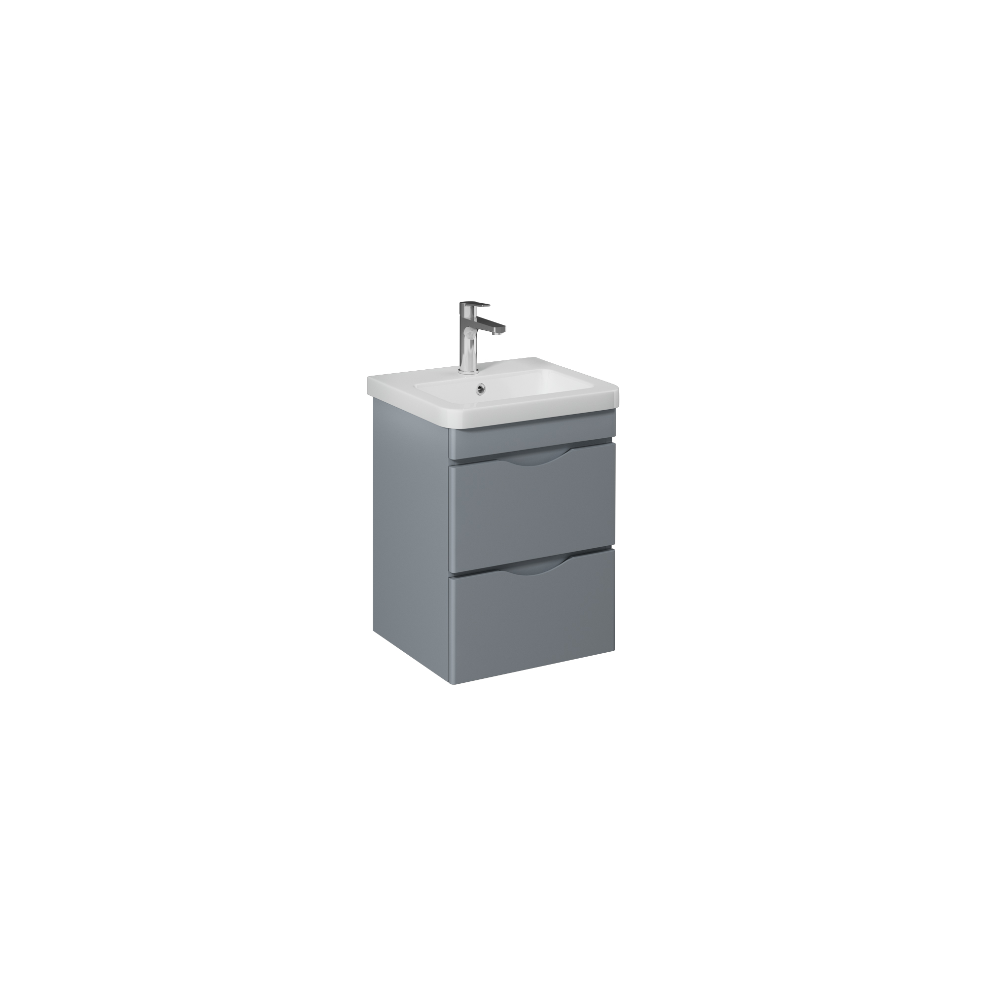 Neo Washbasin Cabinet, Grey 50 cm