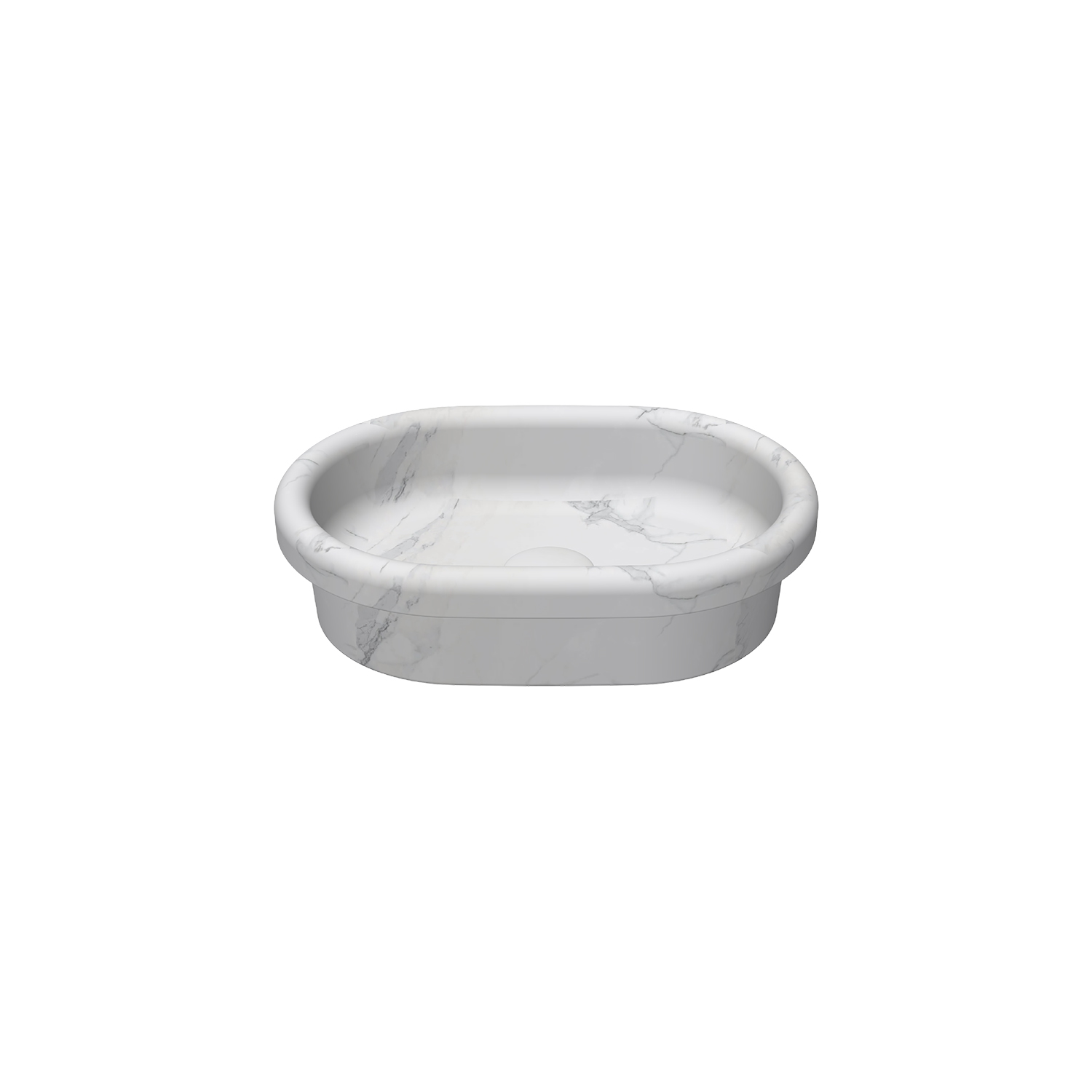 Infinity Terrazo Desenli Tezgah Üstü Lavabo 36 cm