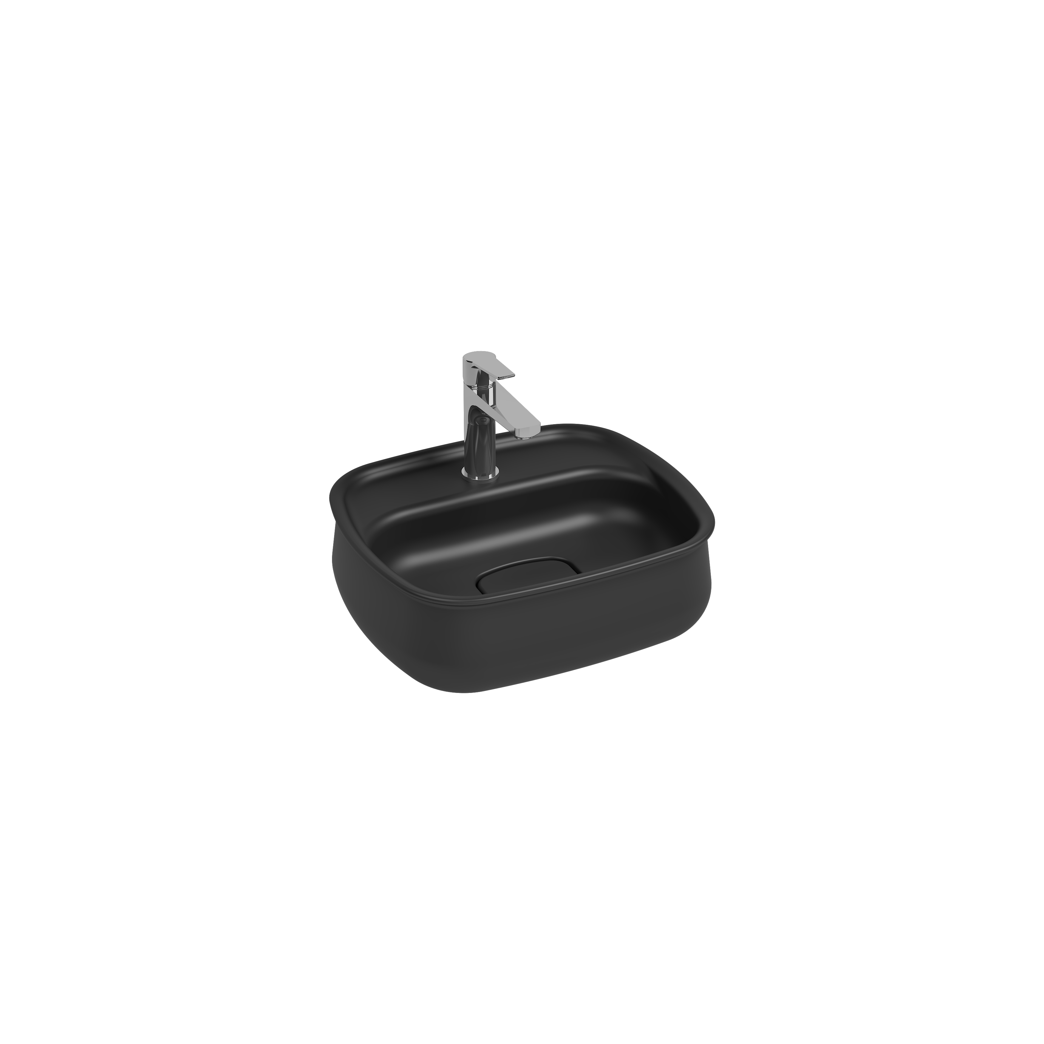 Sott Aqua Monoblok Yerden Lavabo 50 cm Rustik Bordo