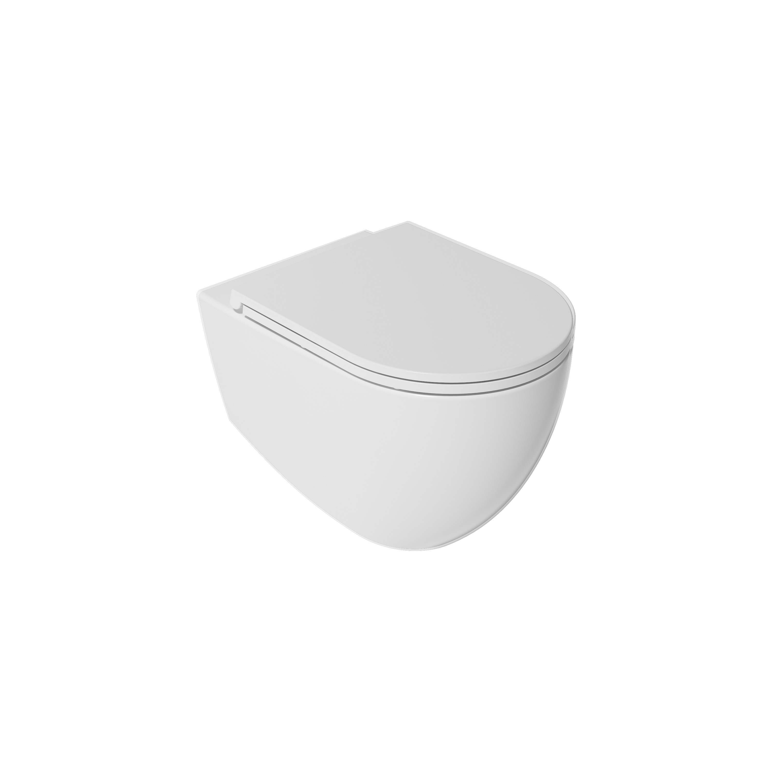 Infinity Countertop Washbasin 55 cm Matte White