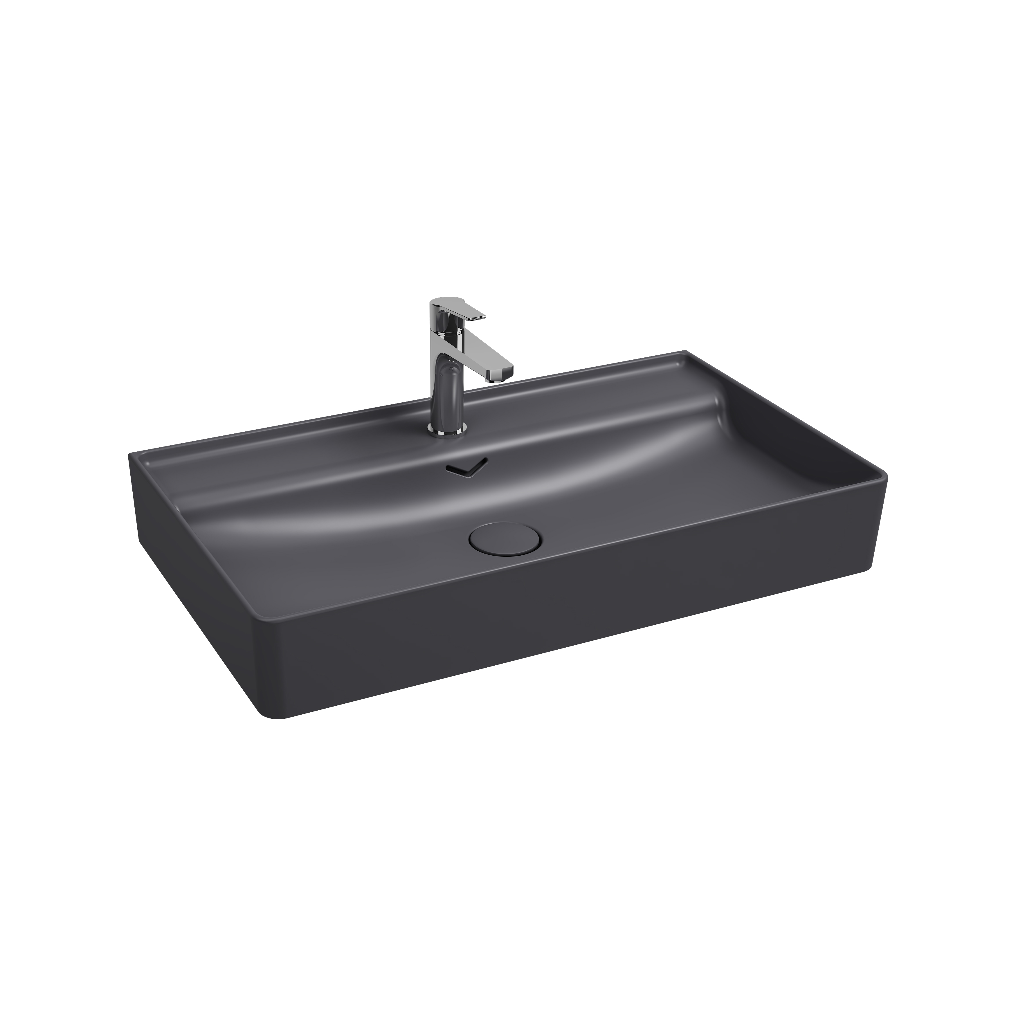 Vea Tezgah Üstü Lavabo 121 cm Antrasit