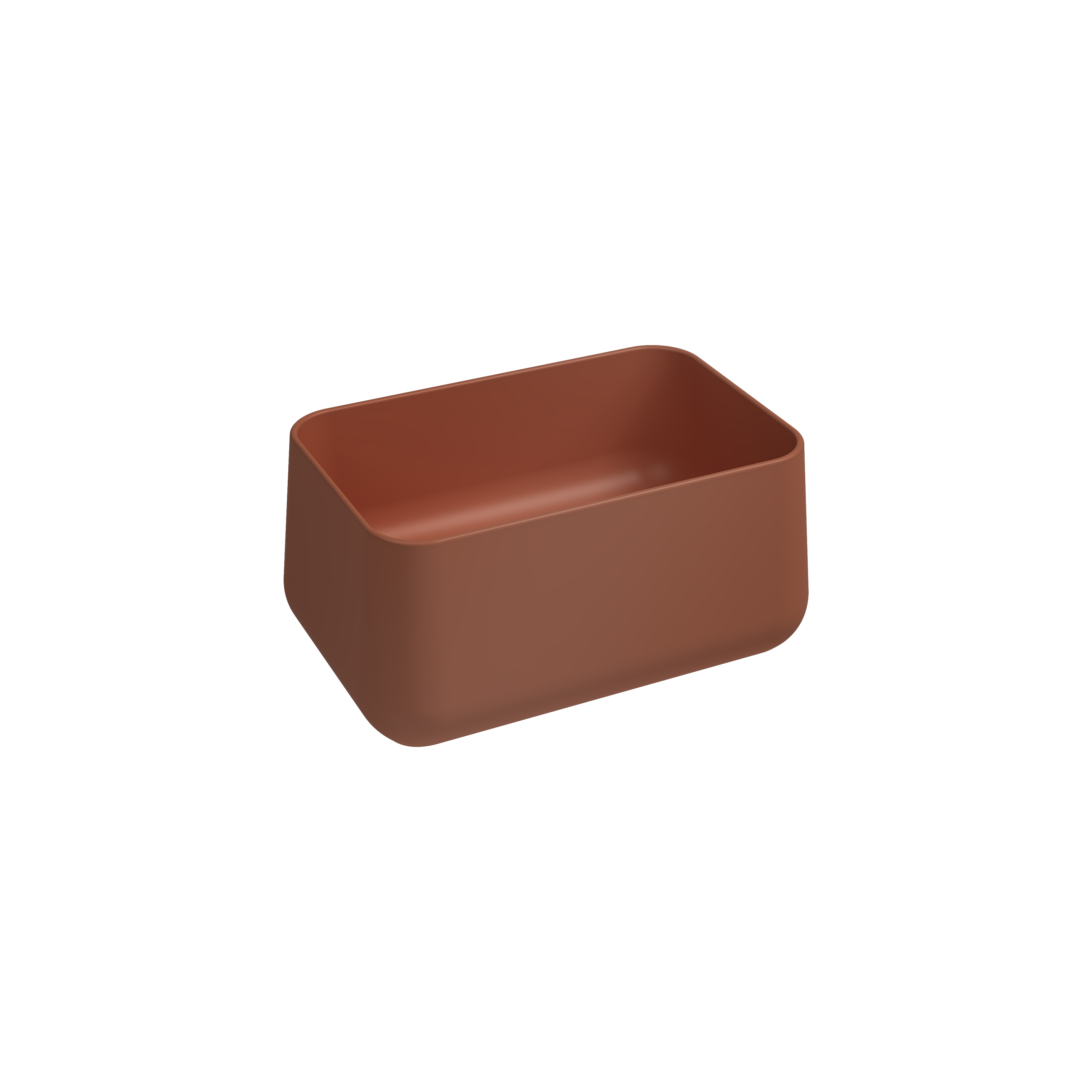 Allegro Tezgah Üstü Monoblok Lavabo 60 cm Terracotta