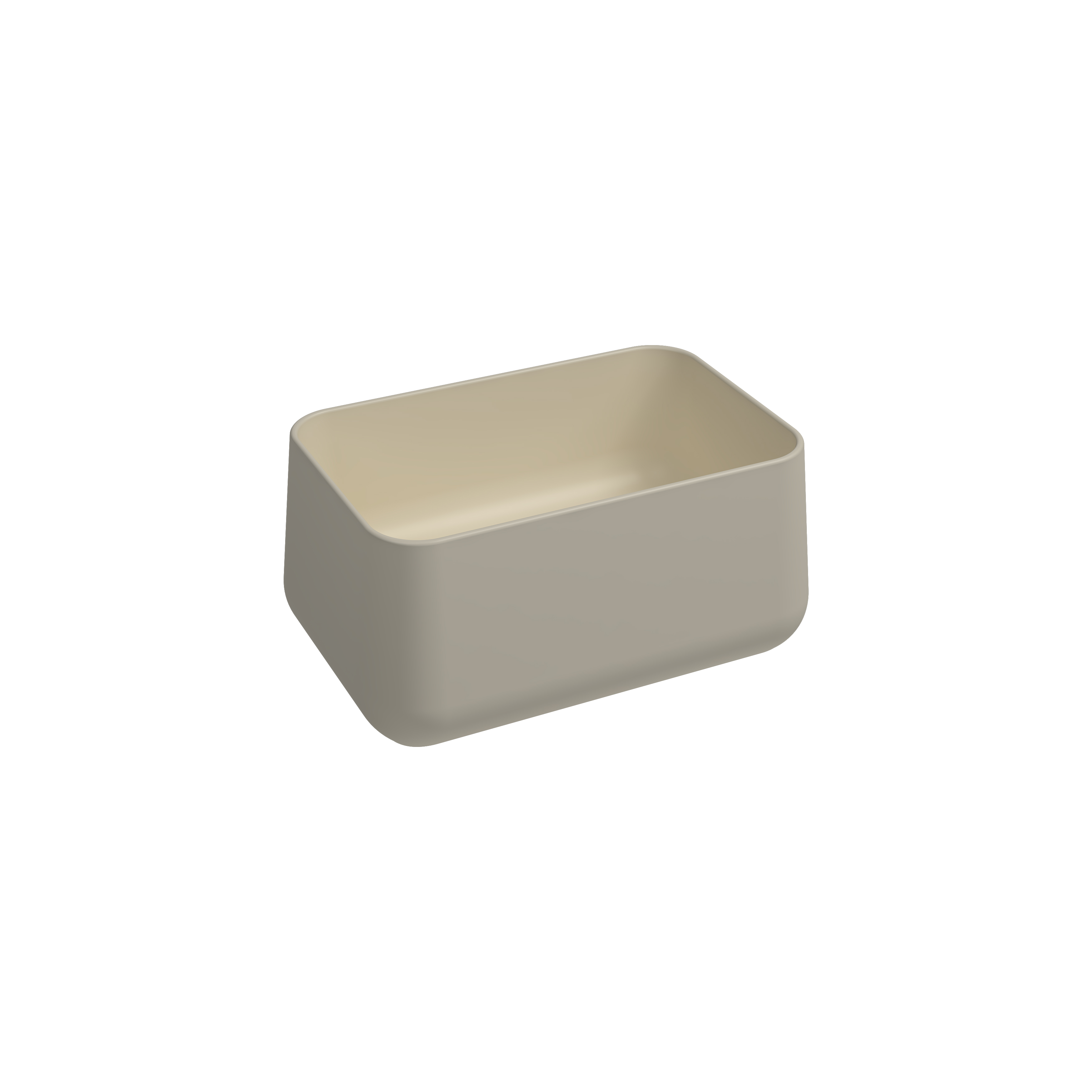 Allegro Tezgah Üstü Monoblok Lavabo 60 cm Fildişi